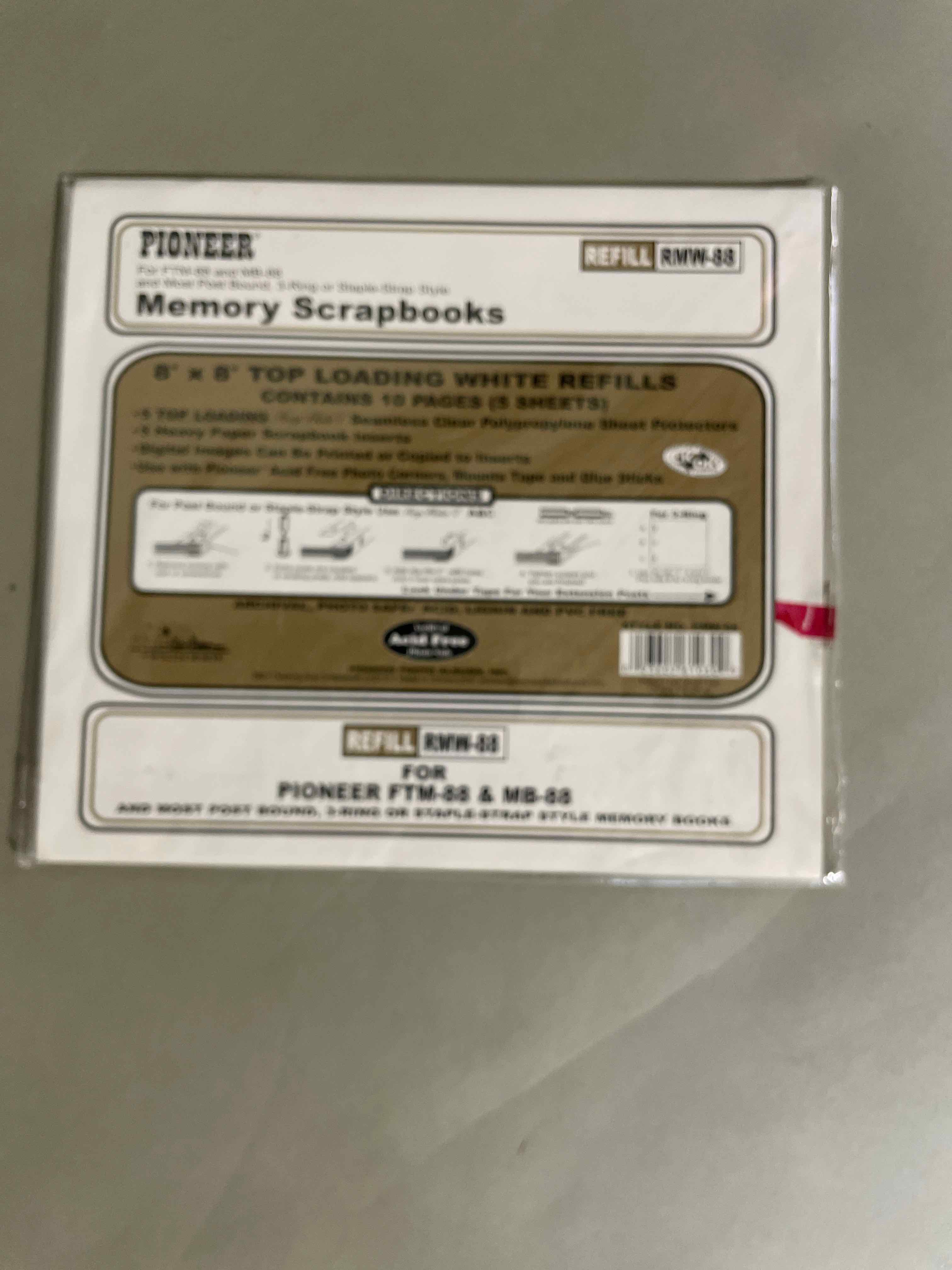 Pioneer White Top Loading Photo Refill Pack