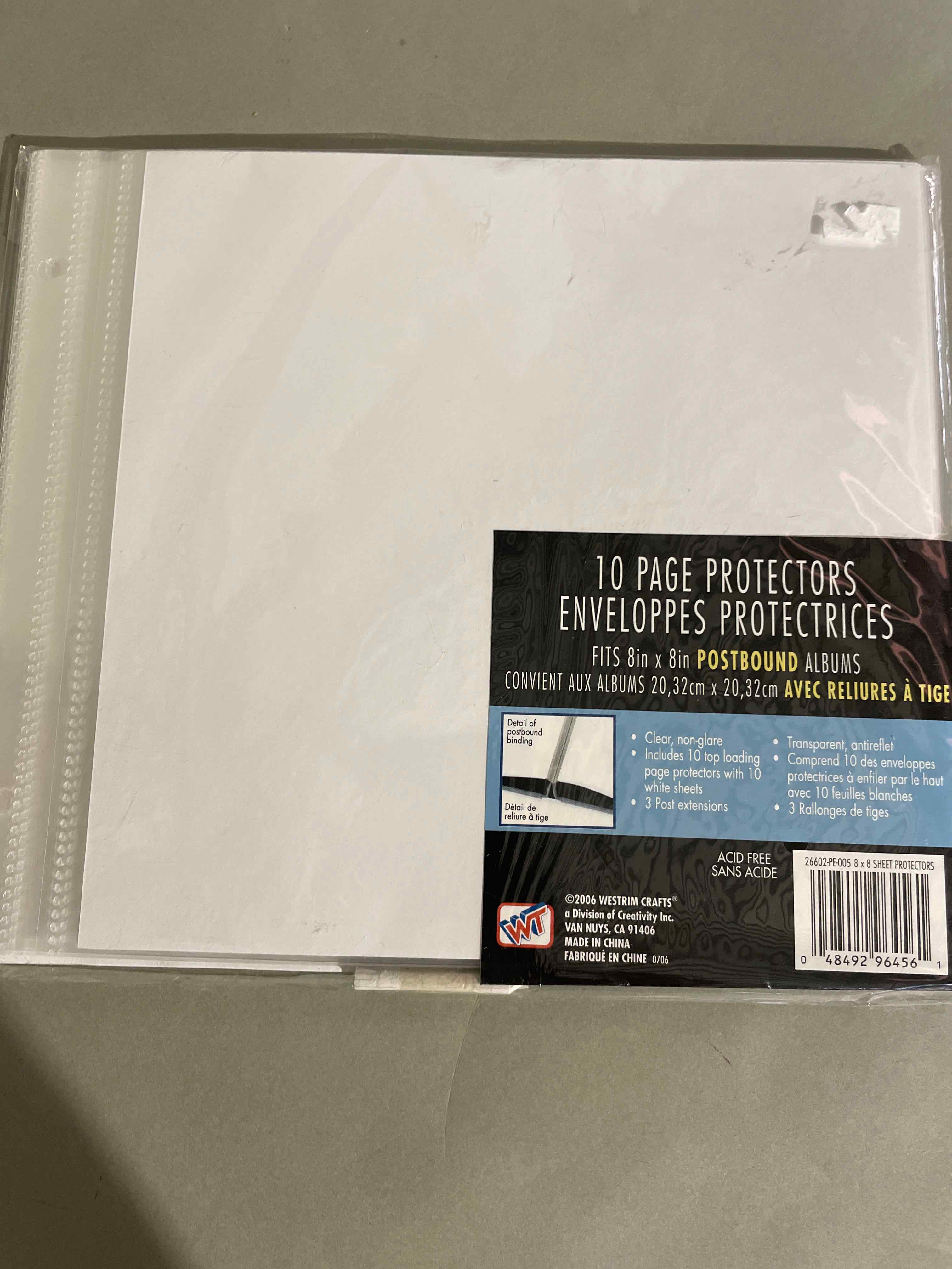 Westrin Crafts Clear 10 Page Protectors