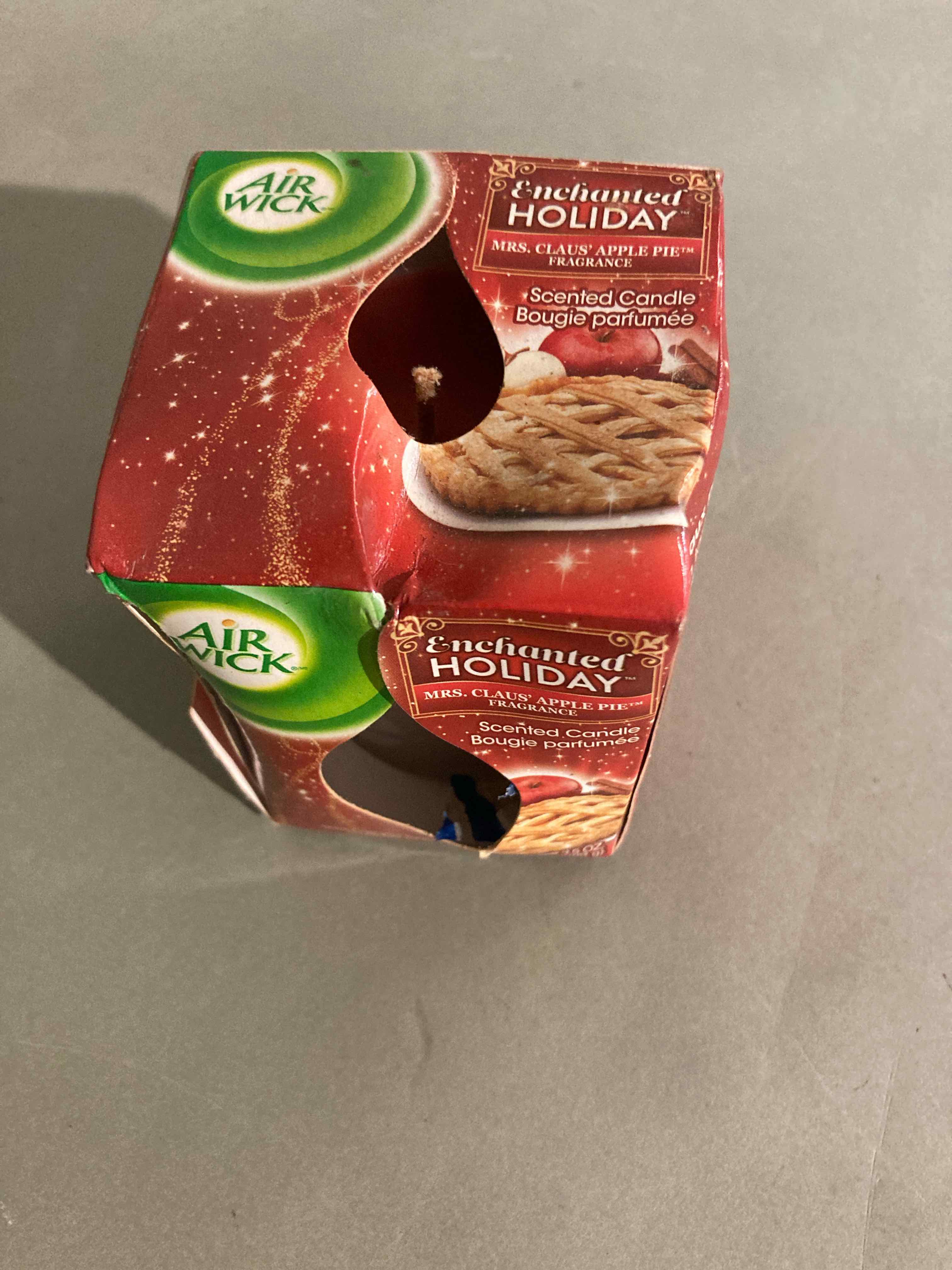 Air Wick Red Scented Candle Apple Pie