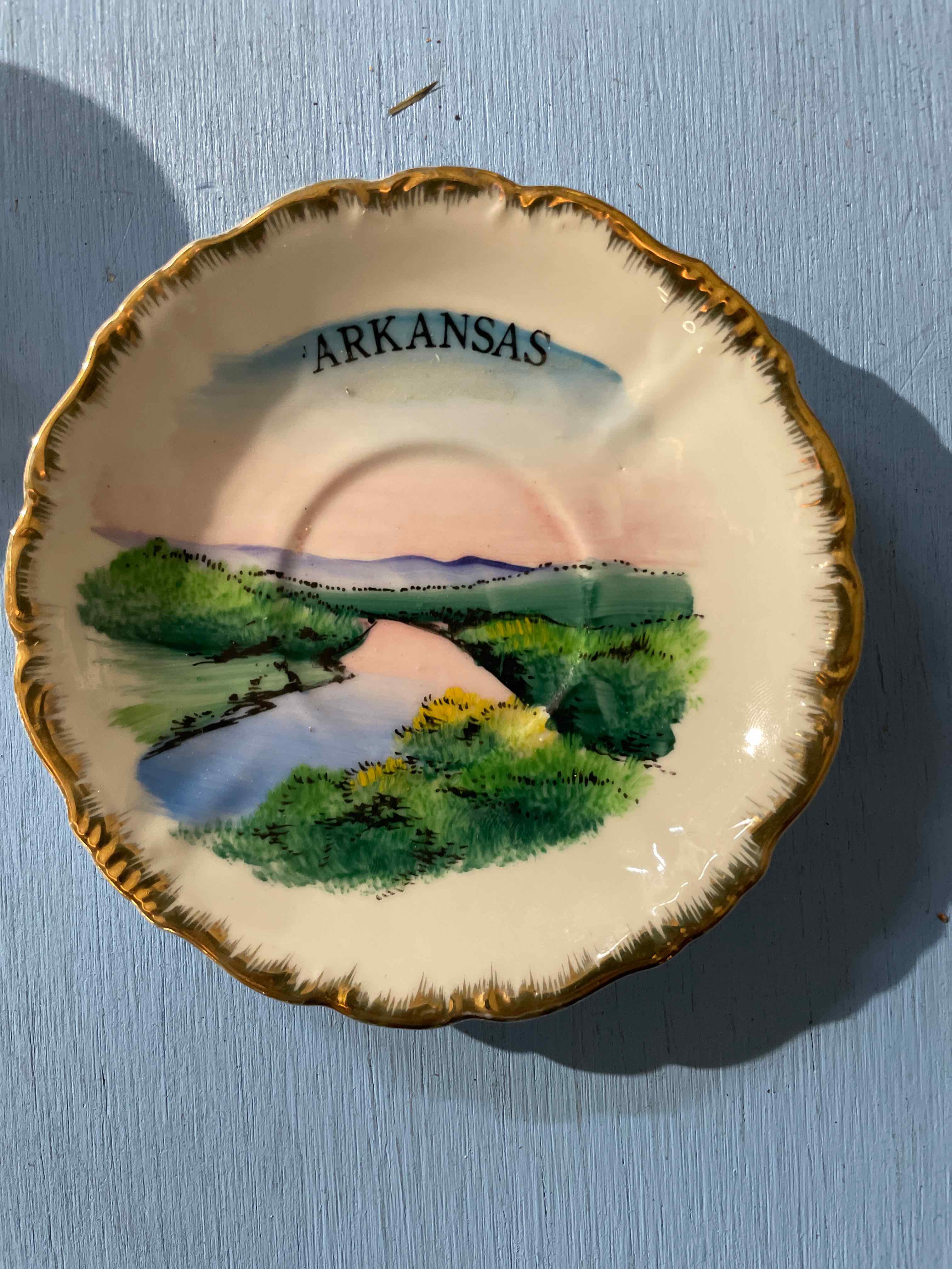 Cream Color Decorative Cup and Saucer