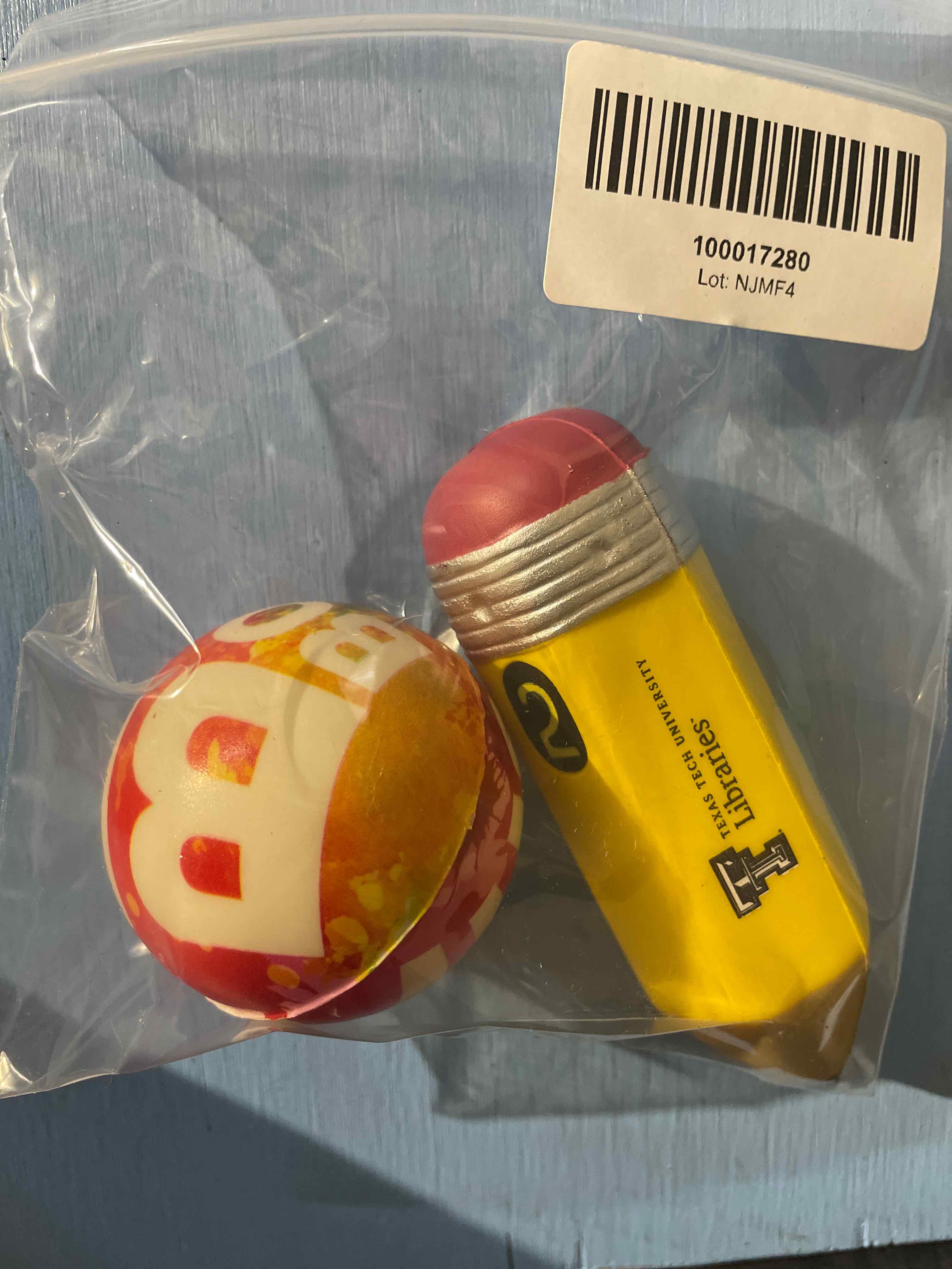Texas Tech University Yellow Pencil Rubber Toy