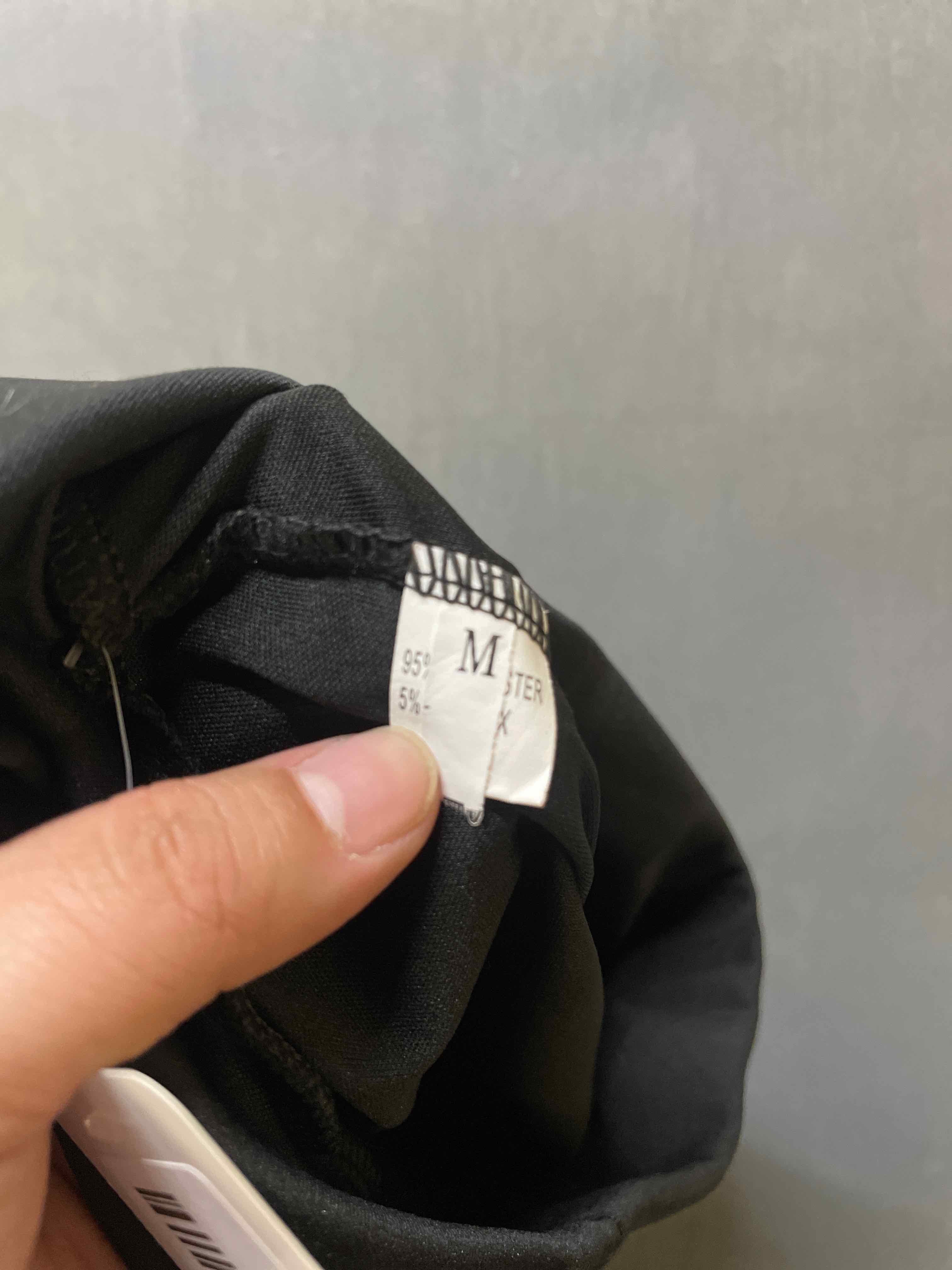 Black Polyester Blend Leggings Medium