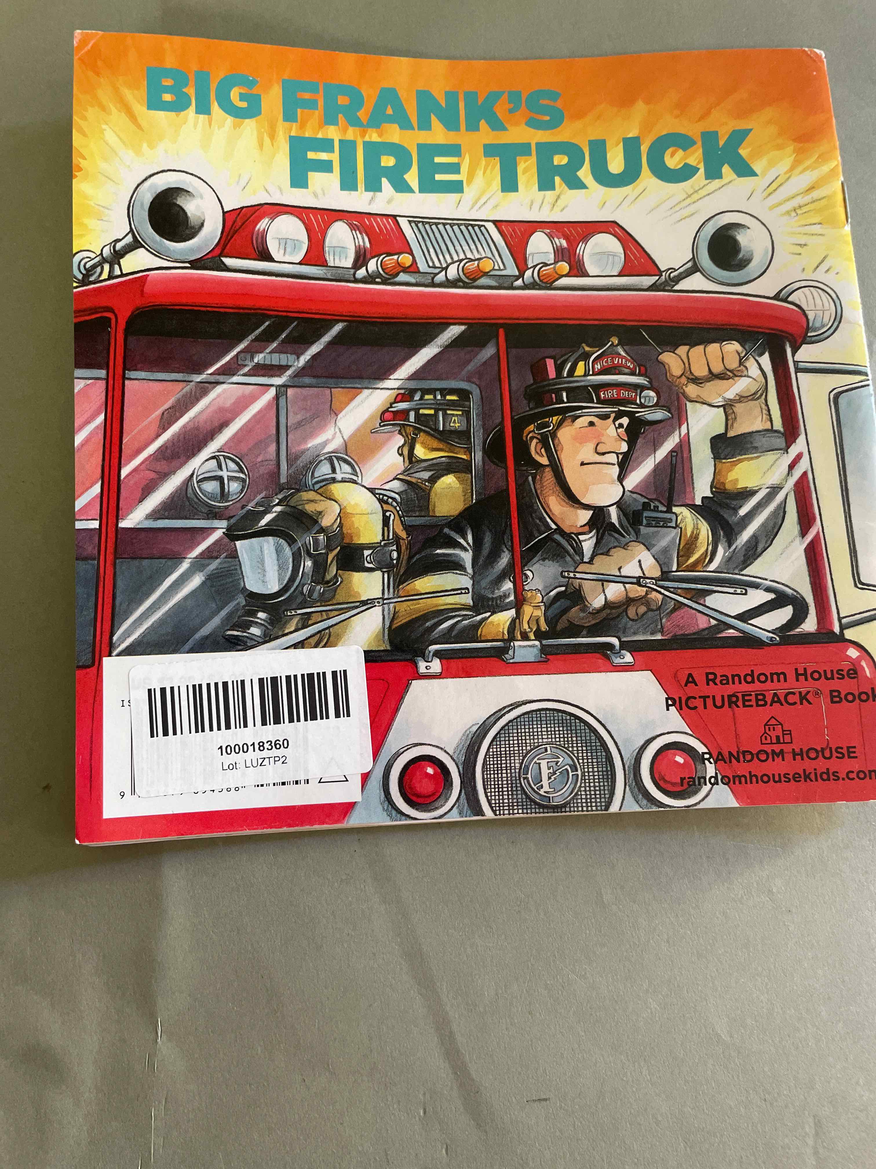 Random House Big Frank's Fire Truck Picture Book