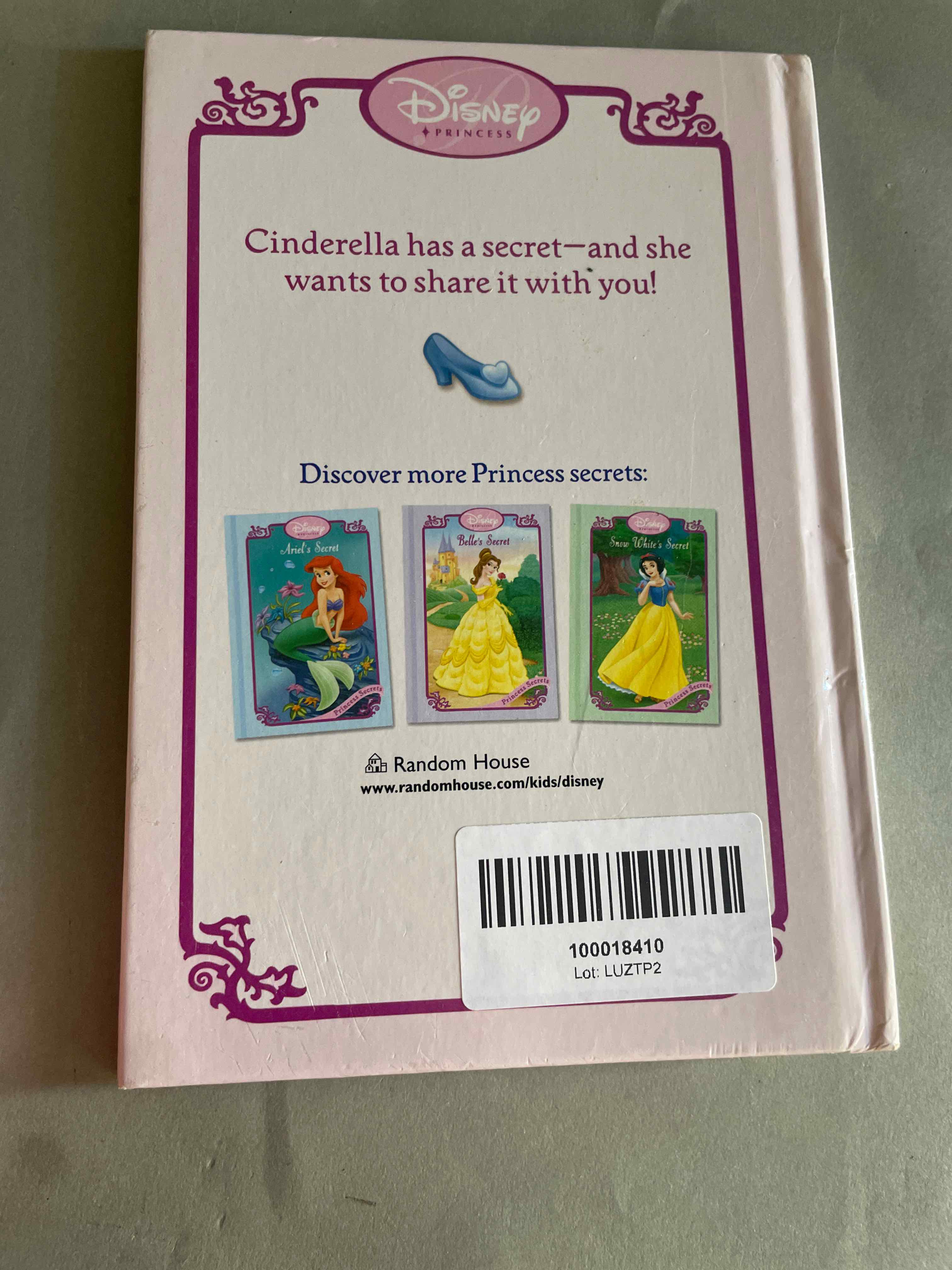 Disney Princess Cinderella's Secret Book