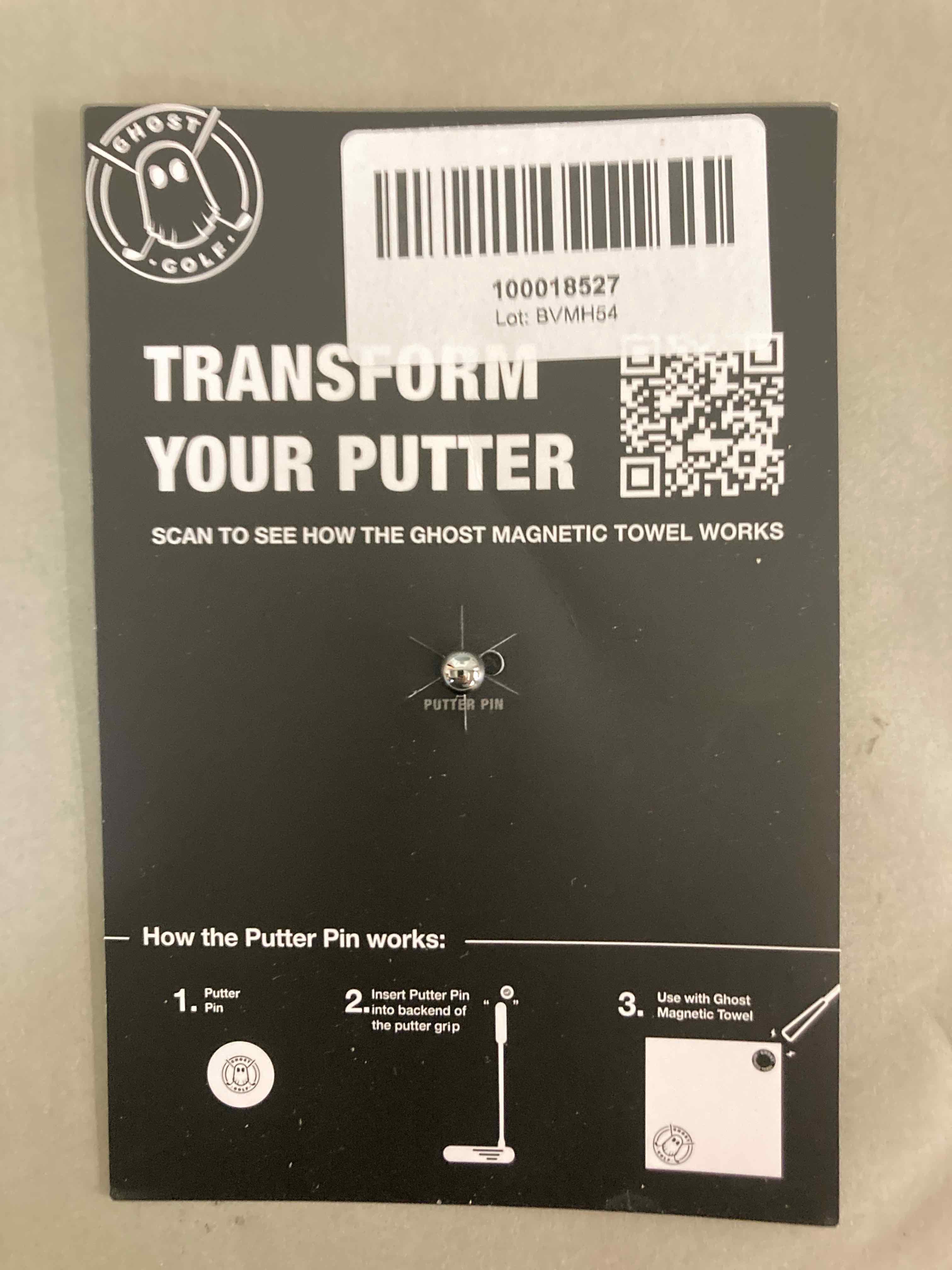 Ghost Golf Black Putter Pin