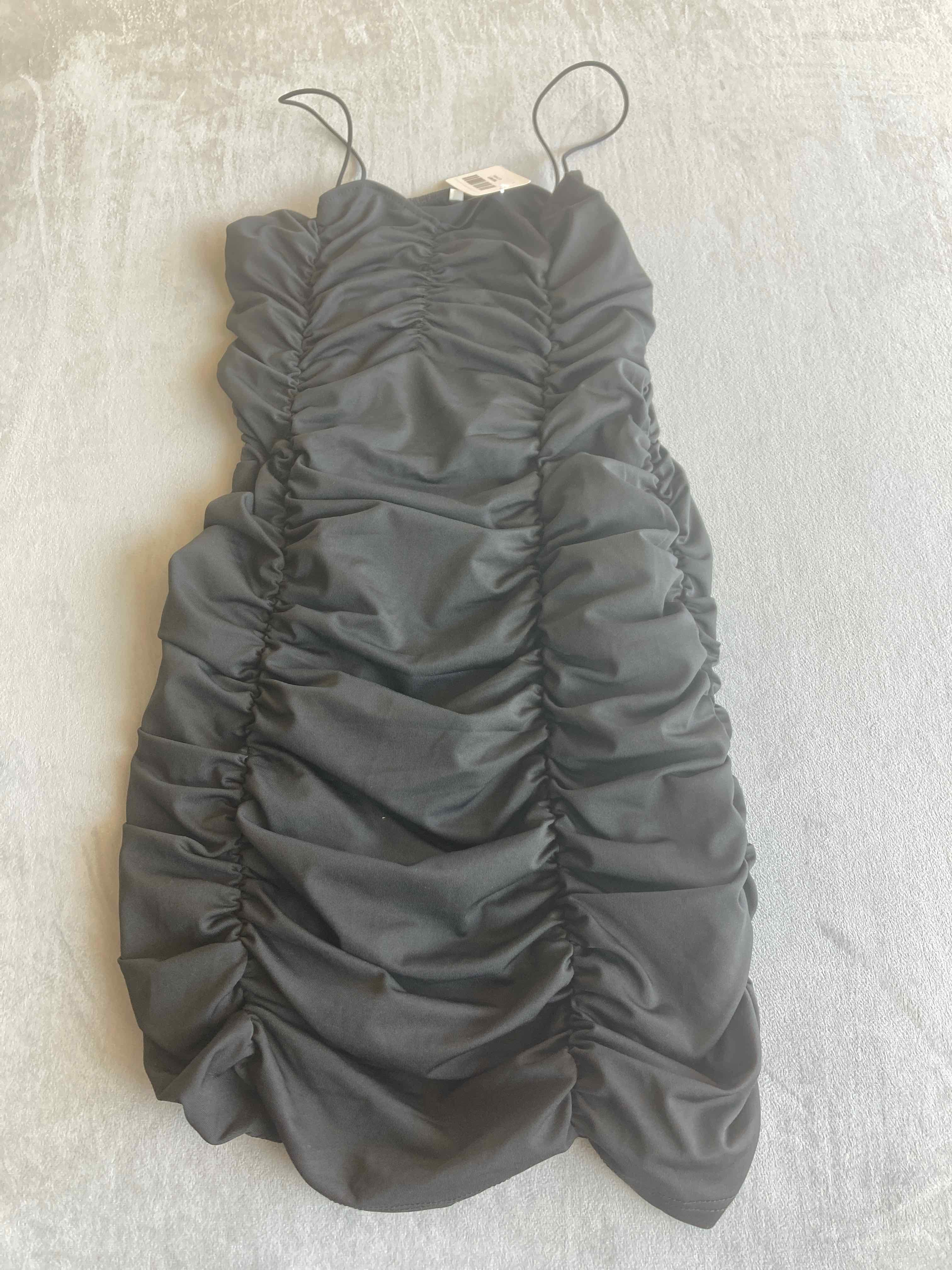 Black Stretch Polyester Dress