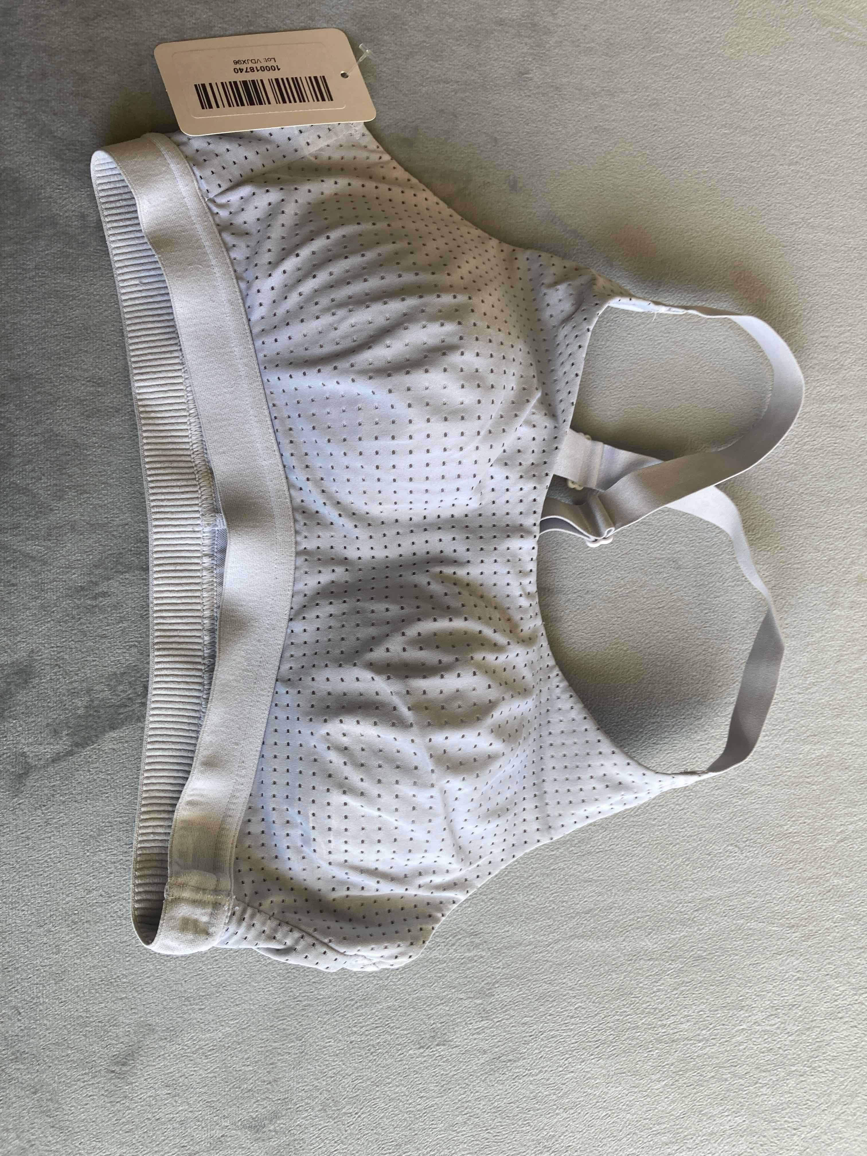 Gray Fabric Sports Bra