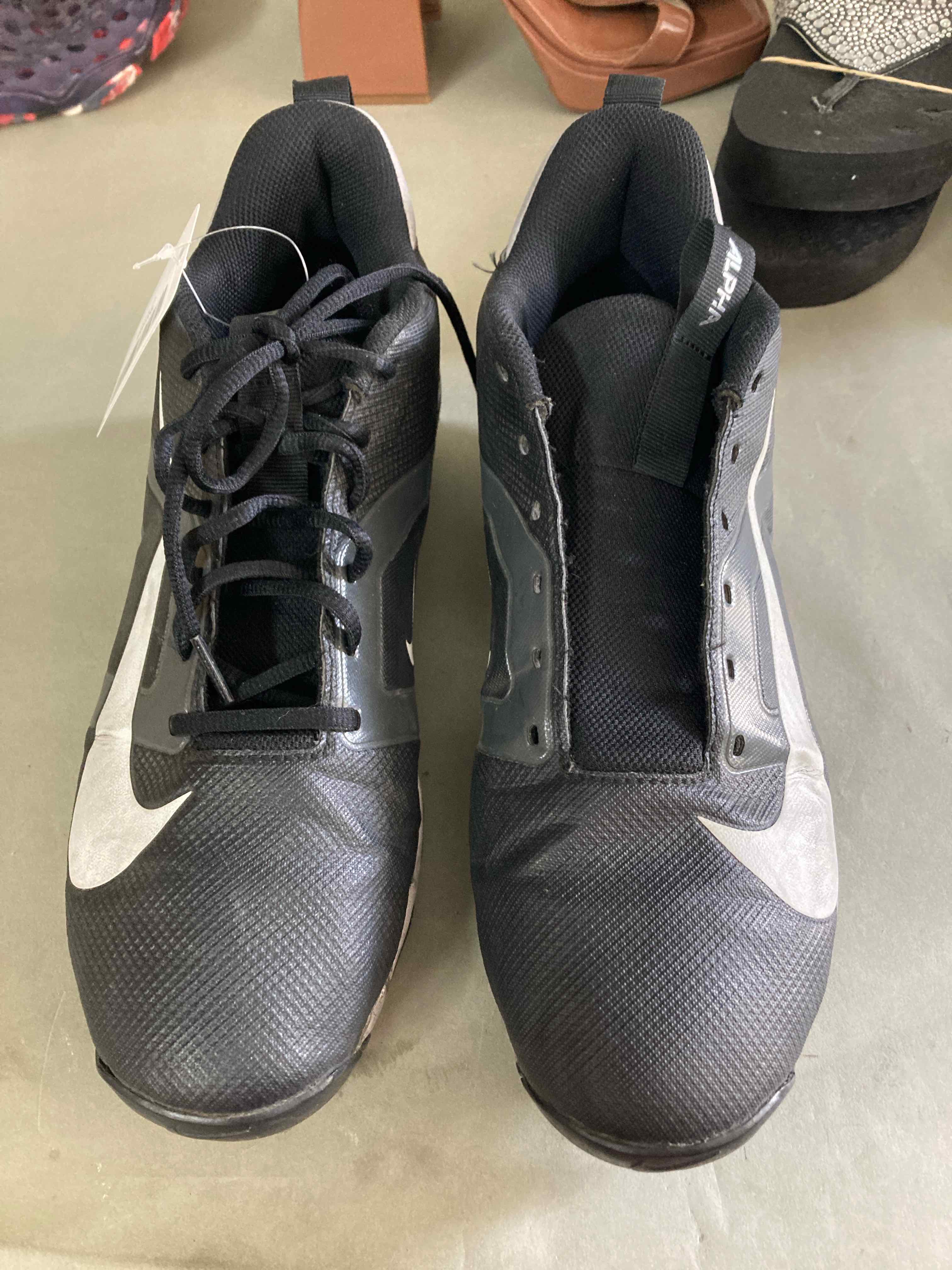 Nike Black Athletic football cleats size 11