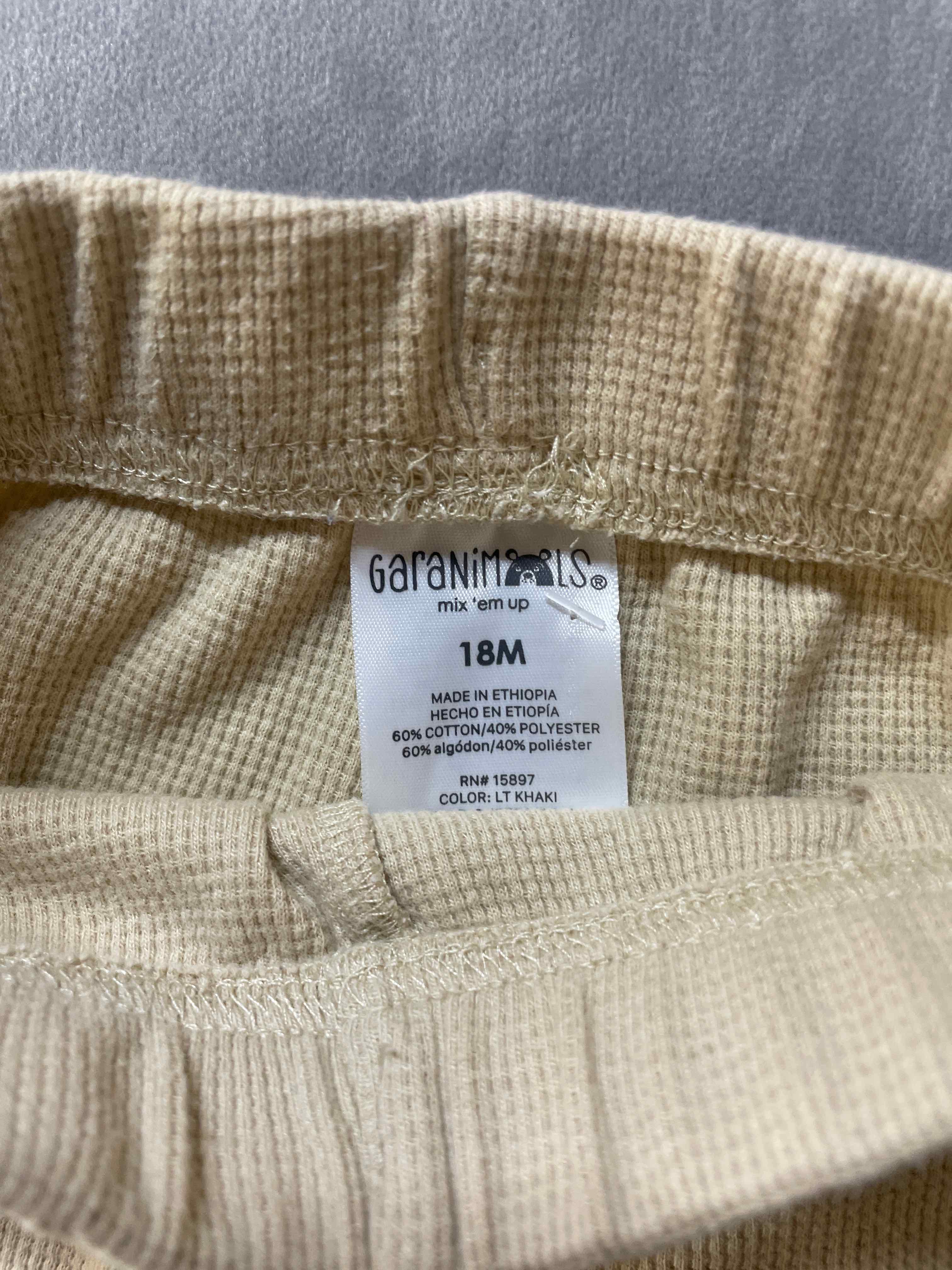 Garanimals Light Khaki Cotton Polyester Blend Pants 18M