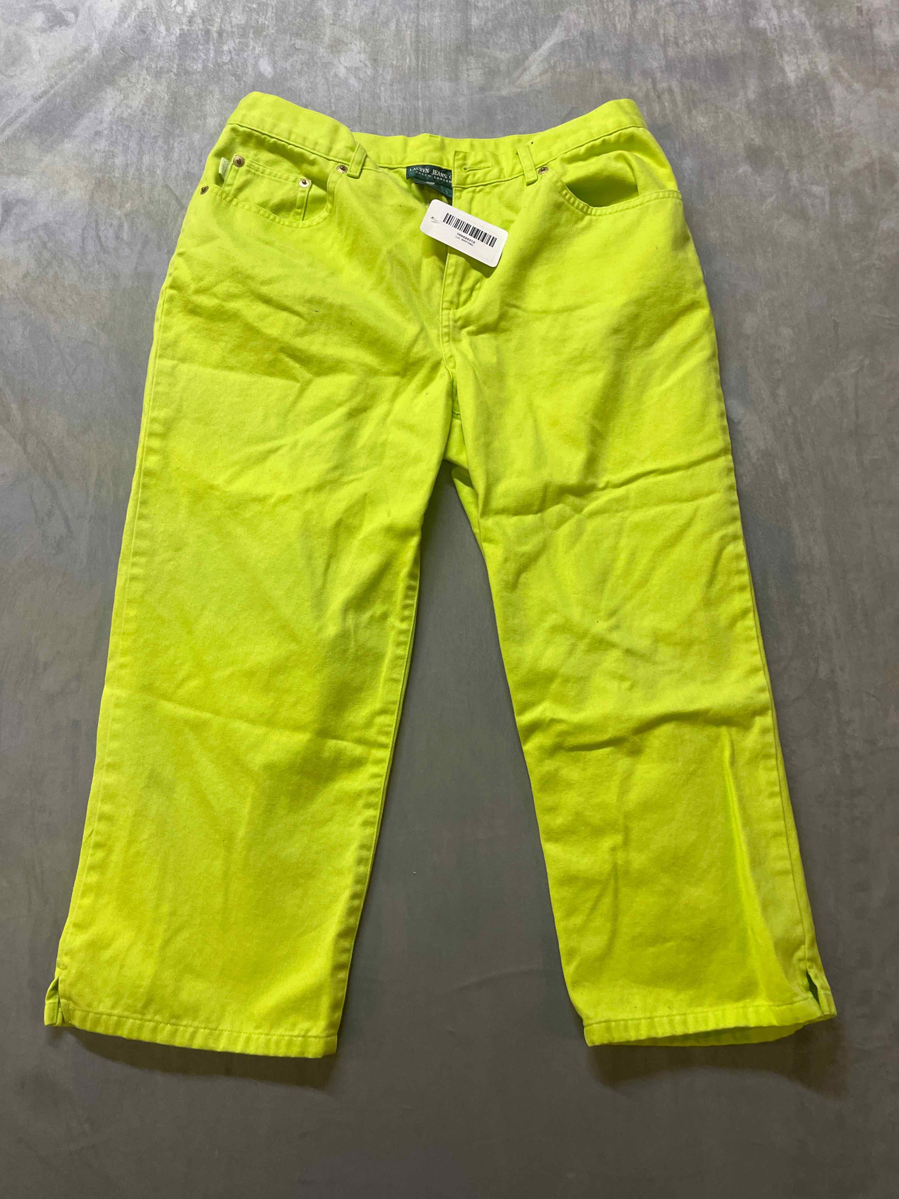Ralph Lauren Yellow Cotton Pants 8