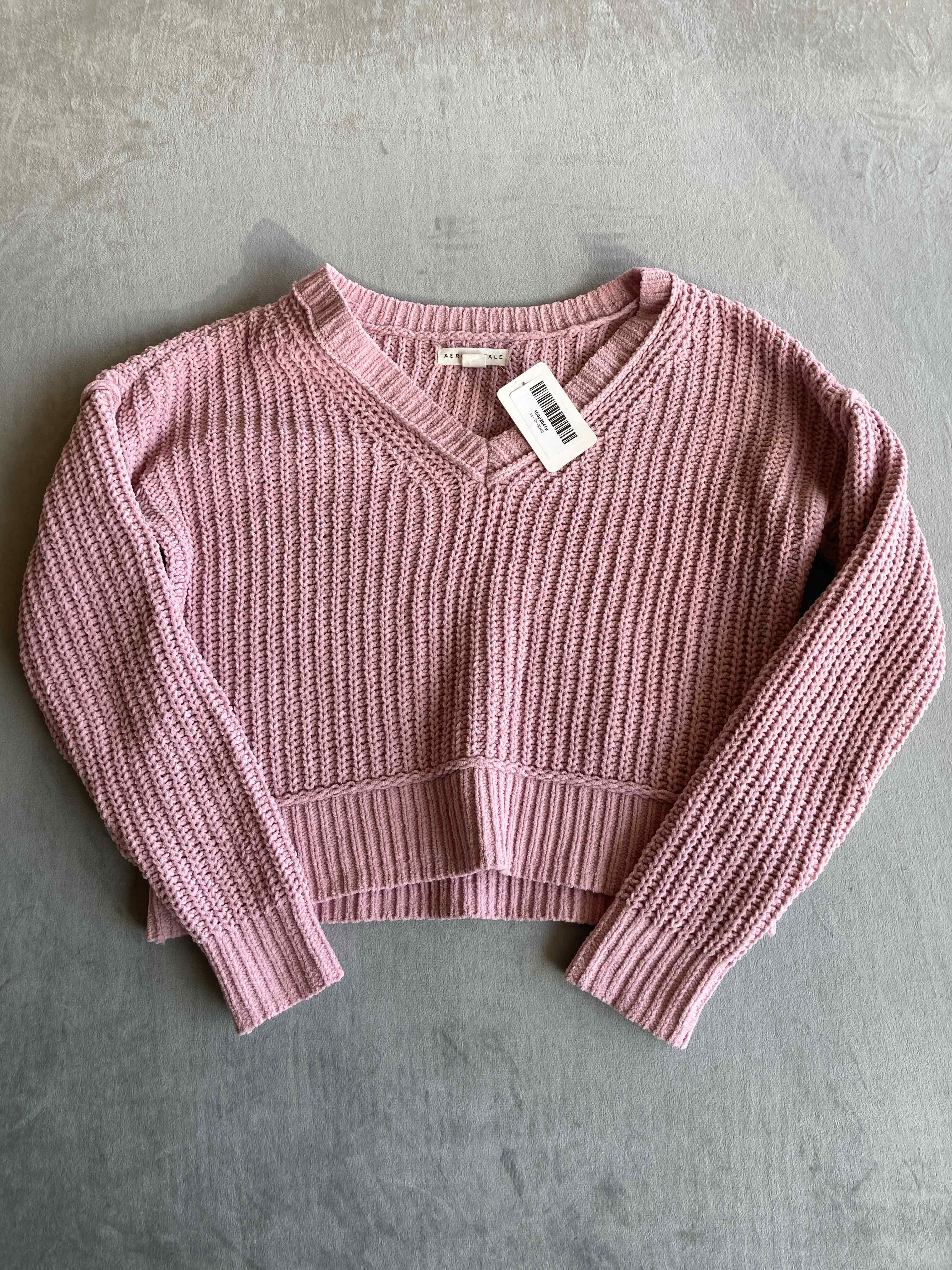 Aeropostale Pink Polyester Sweater XS