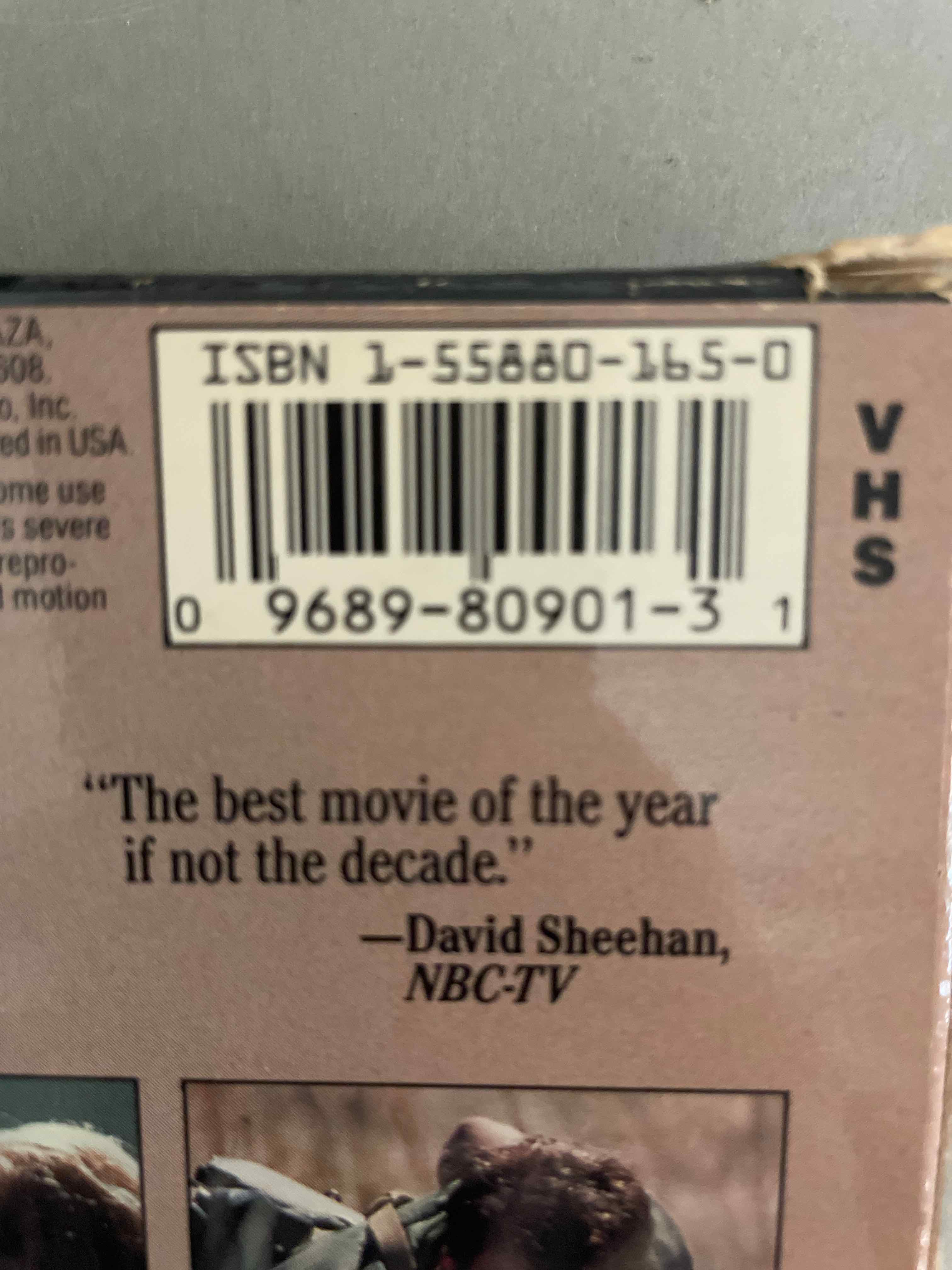 Born On The Fourth Of July VHS