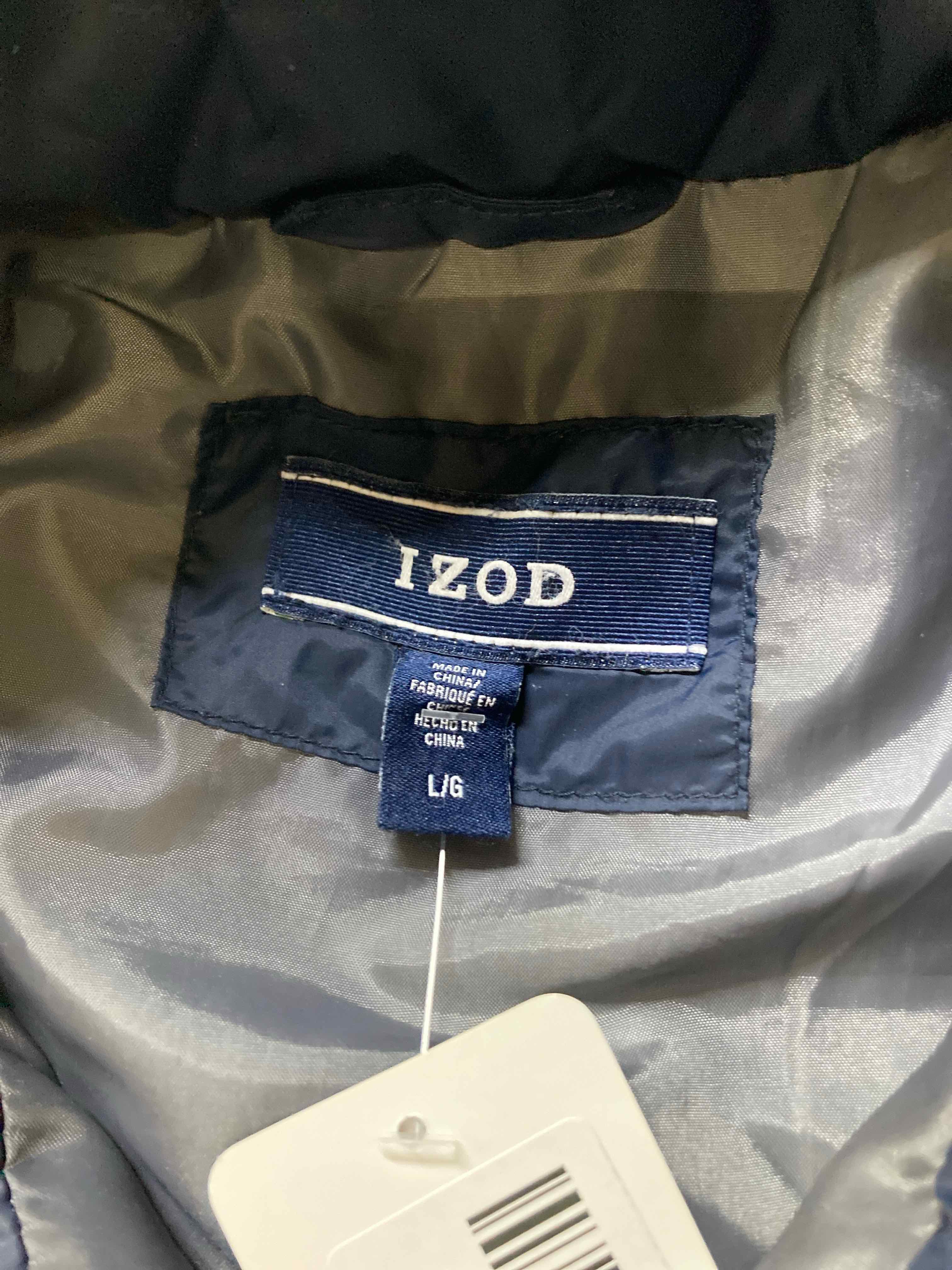 Izod Navy Padded Vest size Large