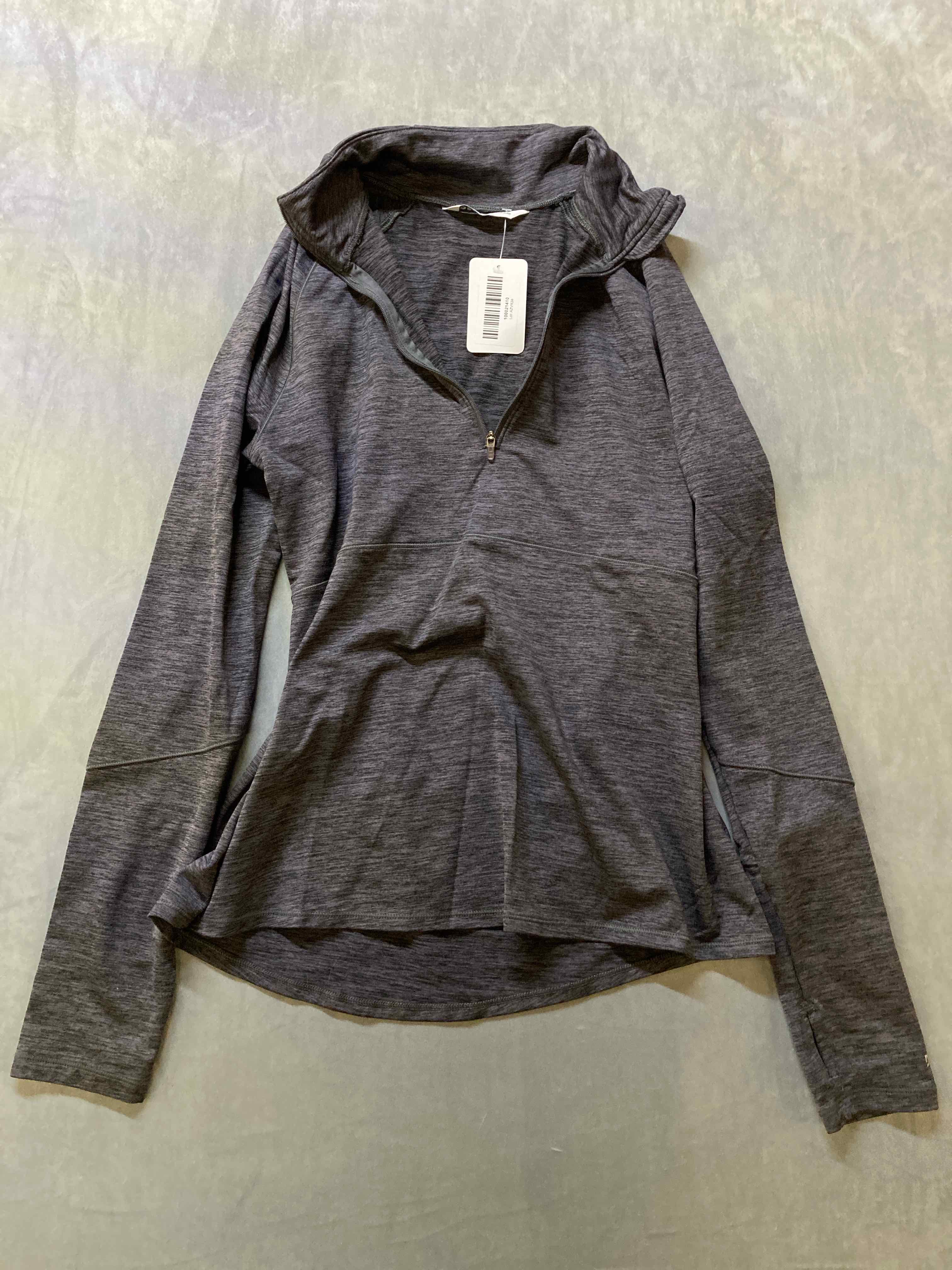DSG Black Polyester Blend Zip Top Large