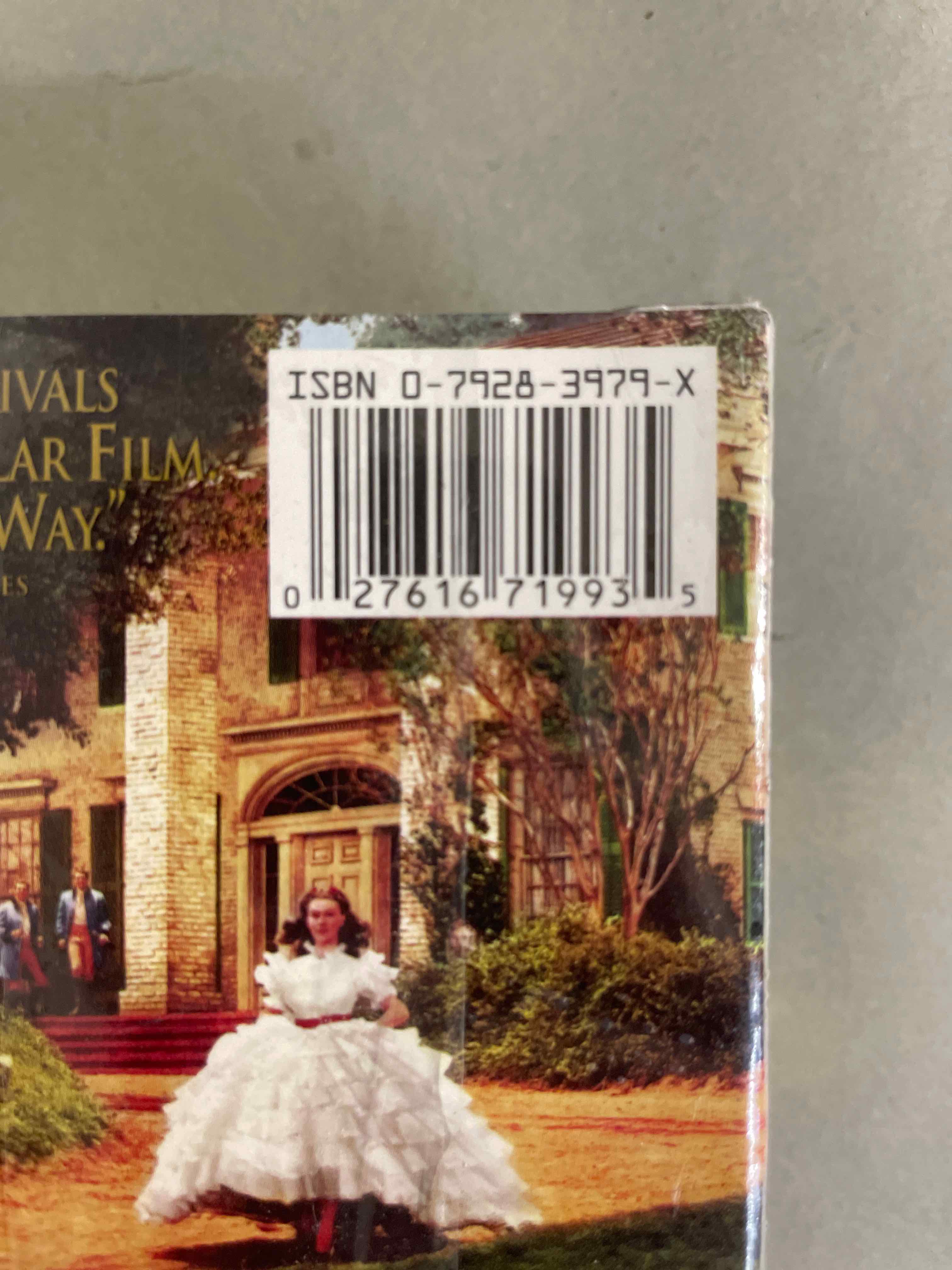 Gone With The Wind VHS Classic Movie