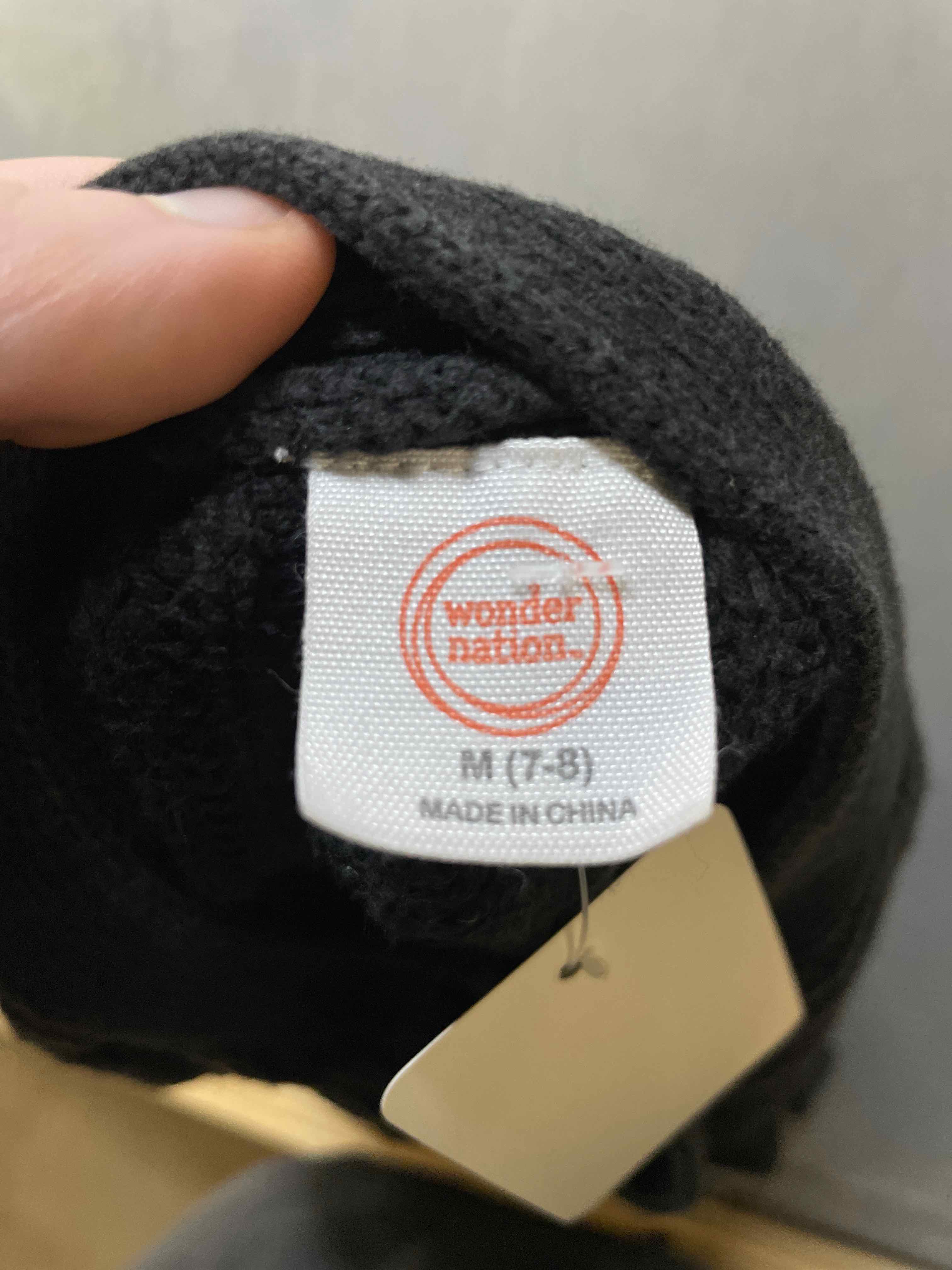 Wonder Nation Black Knit Cardigan Medium