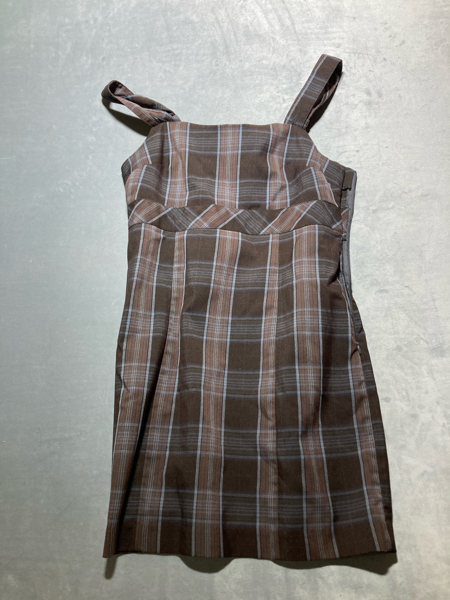 no boundaries Brown Plaid Dress Size 7