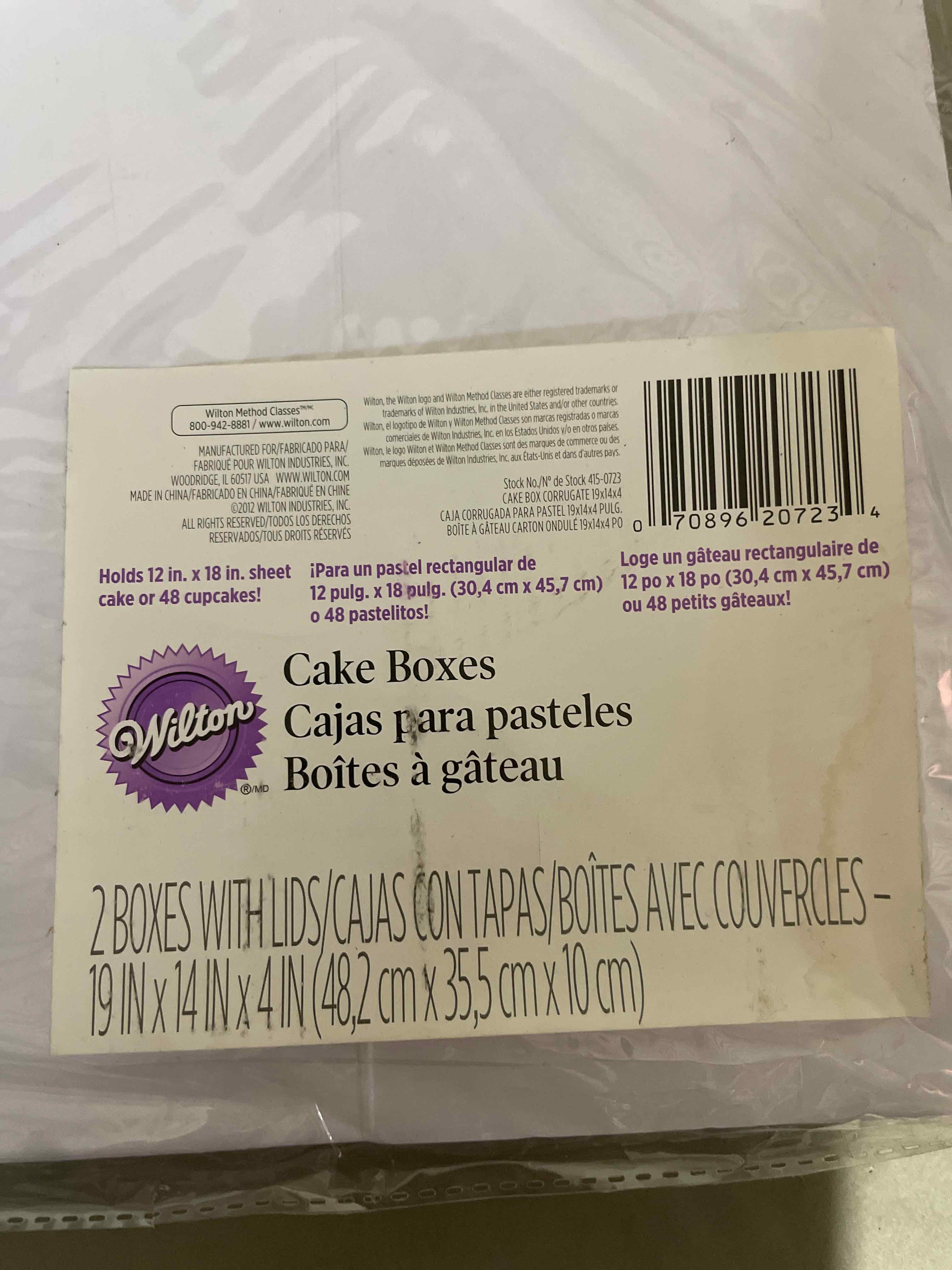 Wilton White Cake Boxes with Window Set