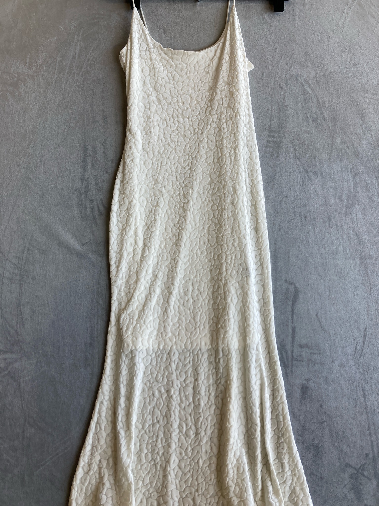 SHEIN White Textured Long Dress Size L