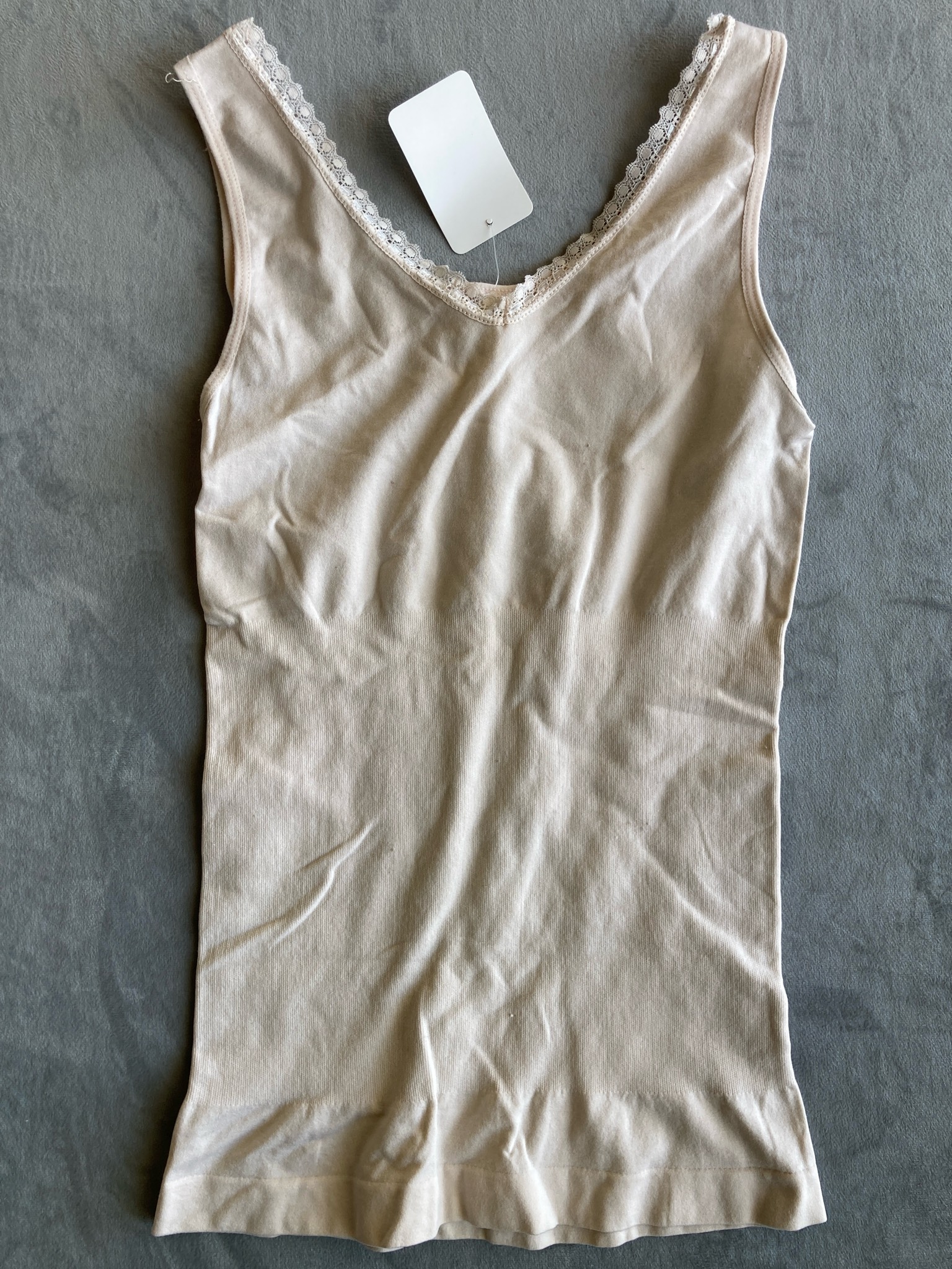 Laura Ashley Beige Sleeveless Tank Top Size M