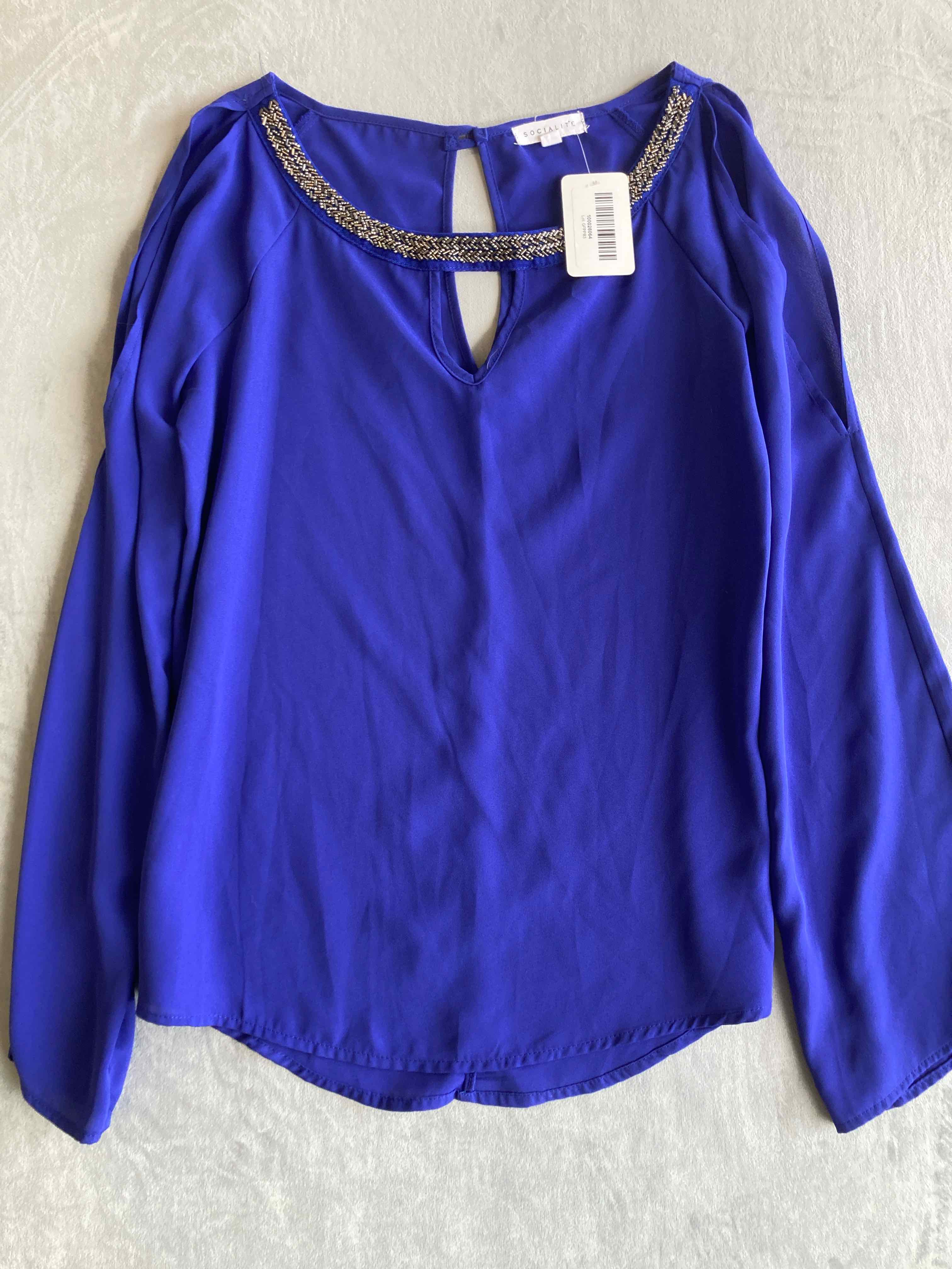 Socialite Blue Blouse