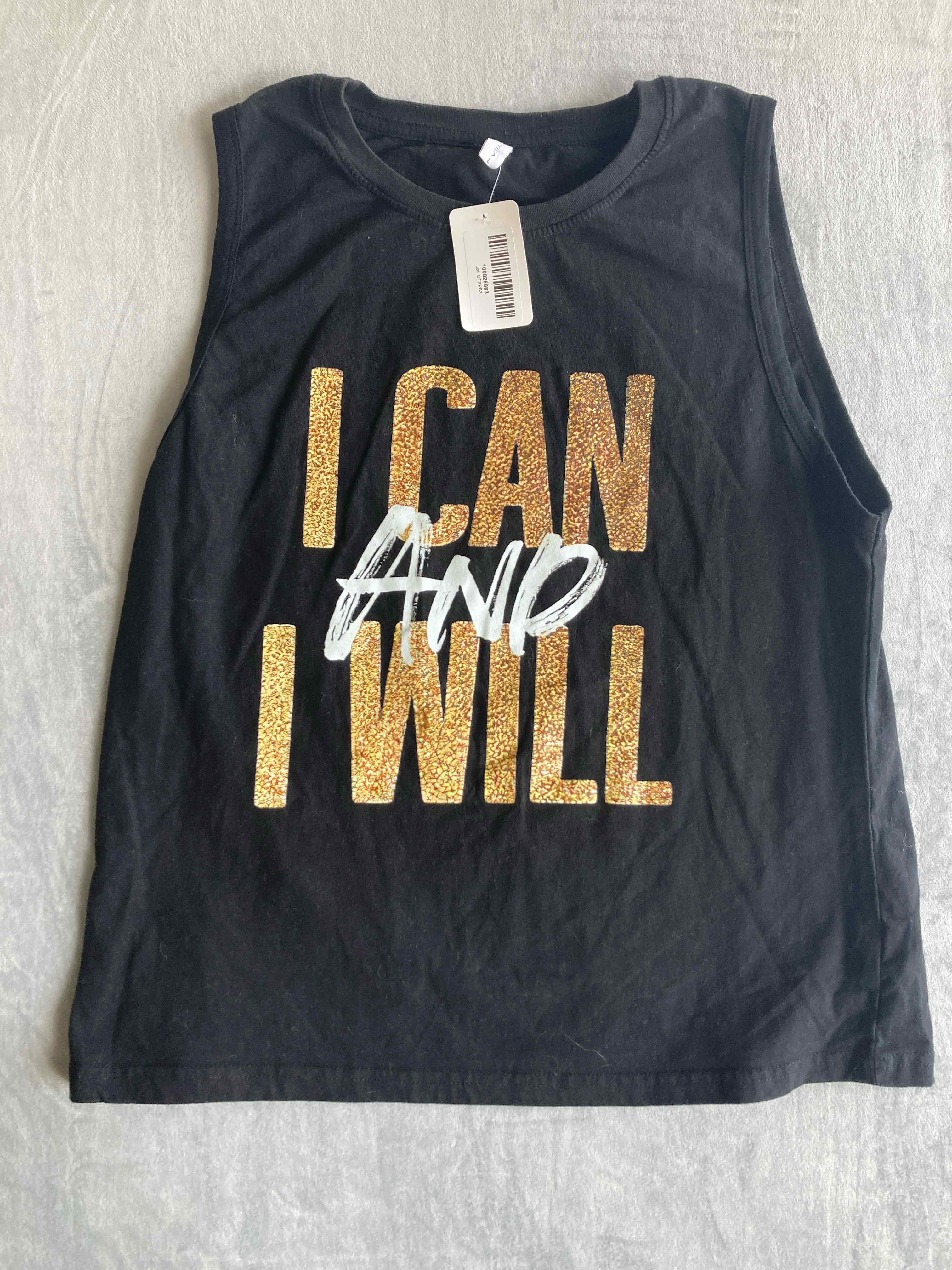 Chic Black Cotton Tank Top