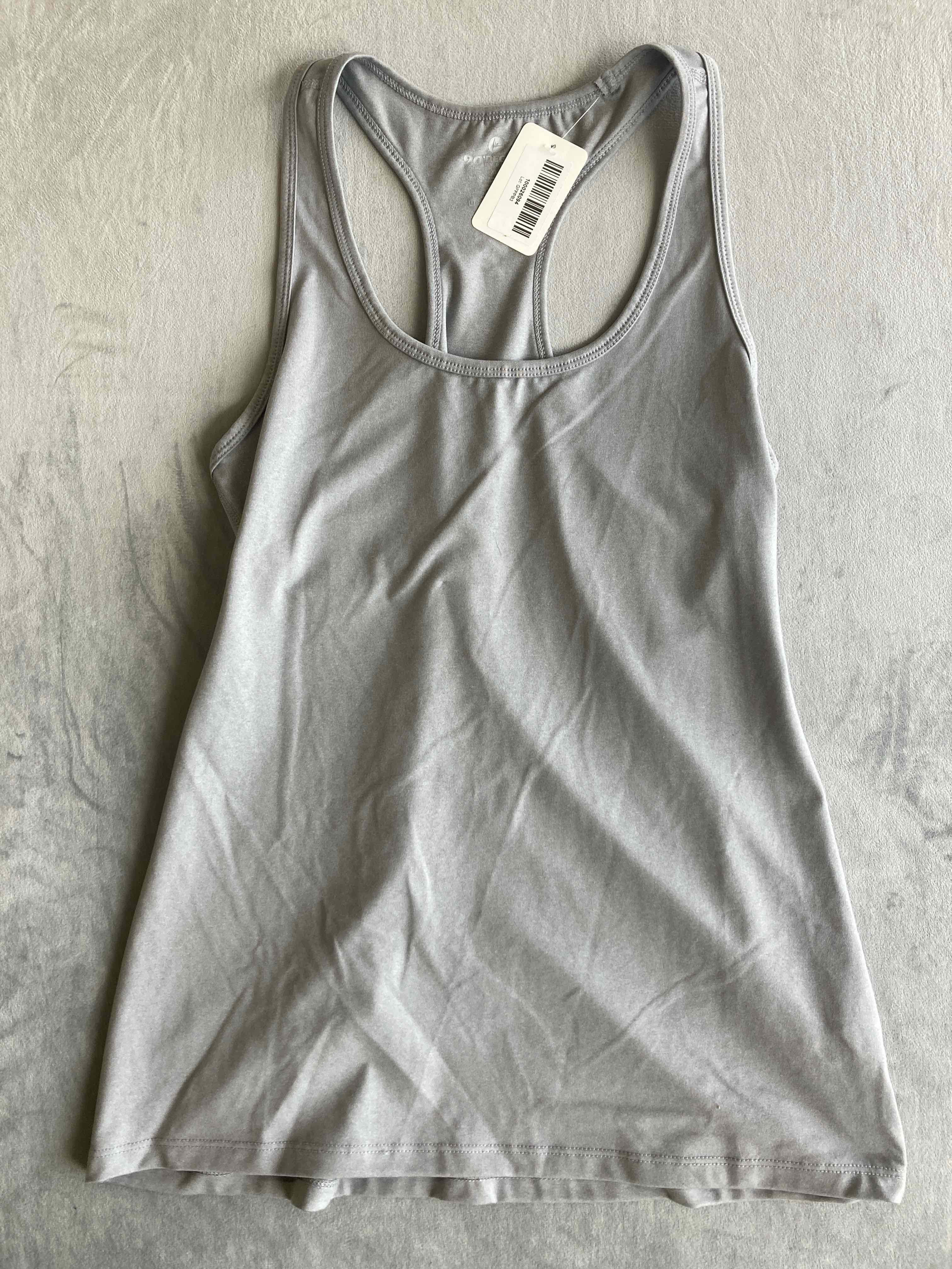 90 Degree Gray Polyester Spandex Tank Top XL