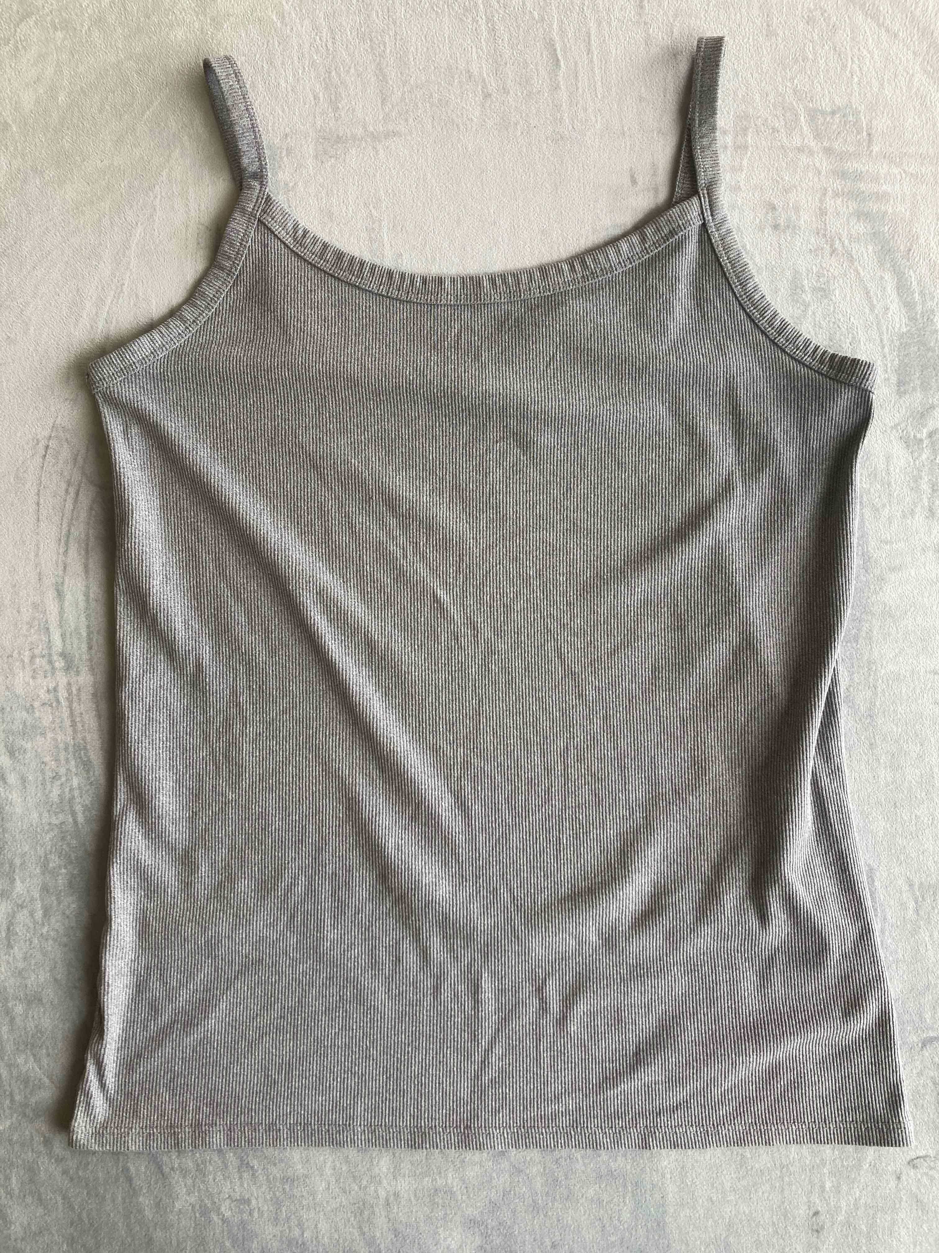 No Boundaries Gray Ribbed Tank Top XL