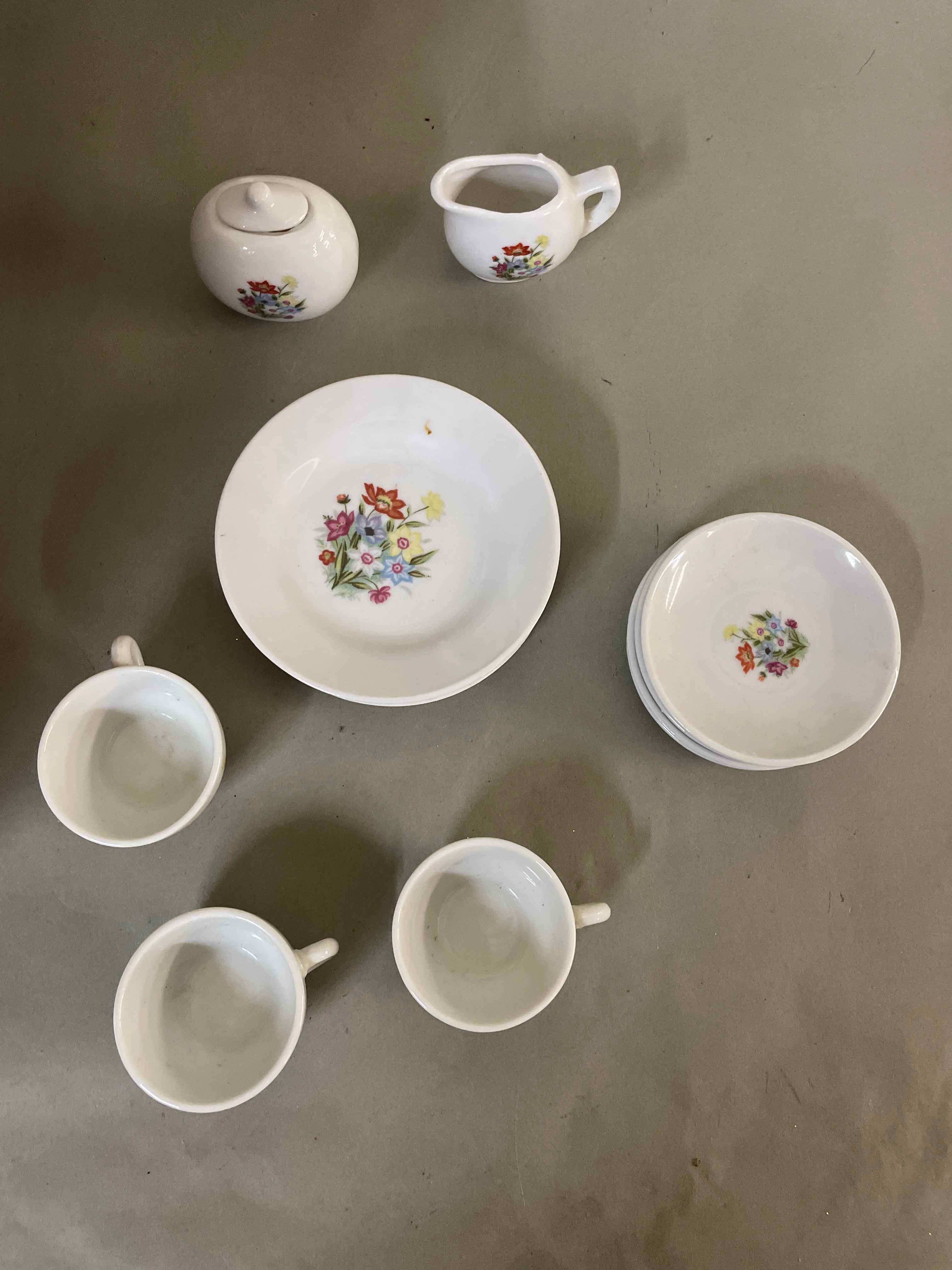 White Floral China Set