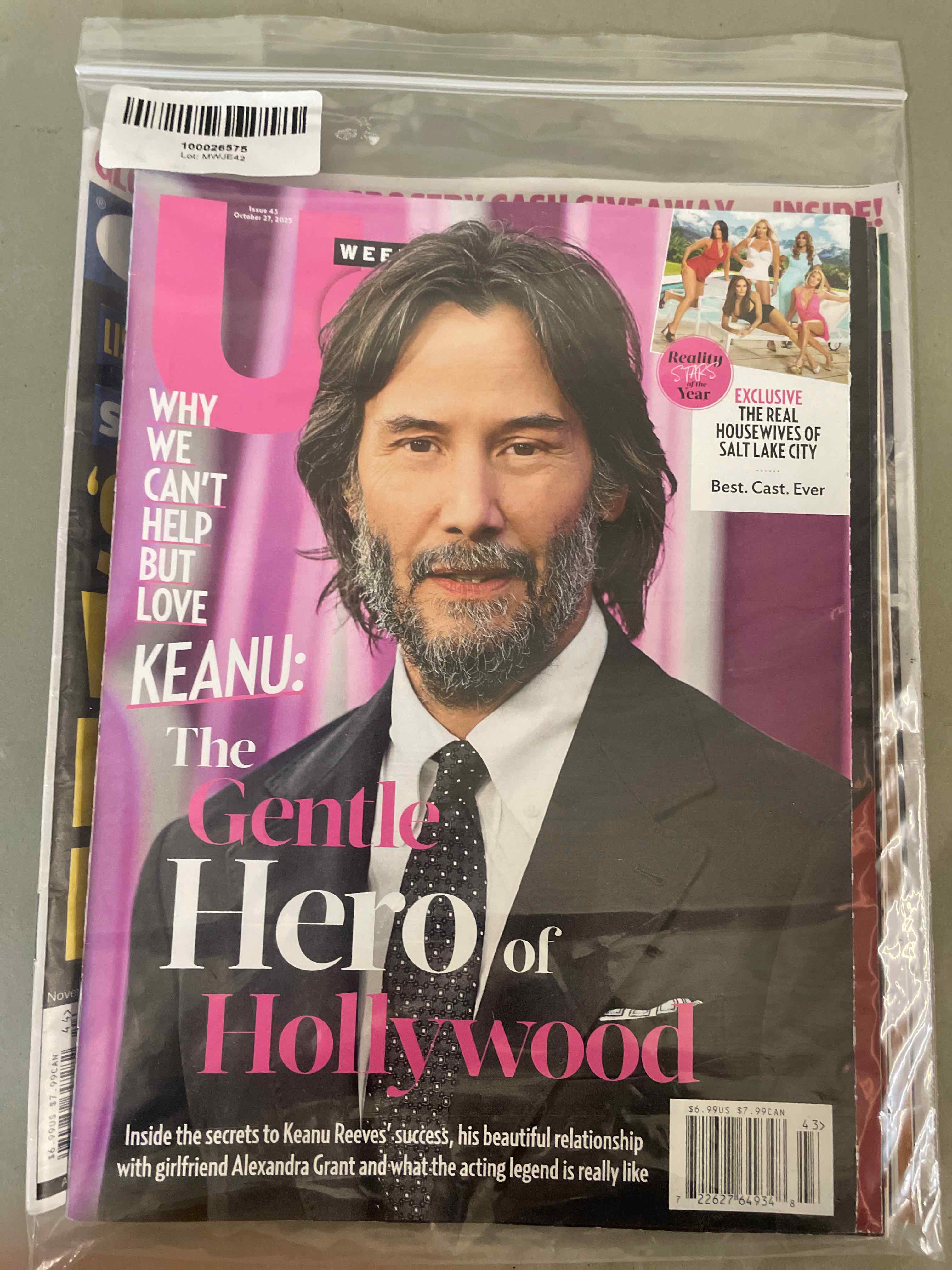 Us Weekly October Keanu Reeves Celebrity Magazine