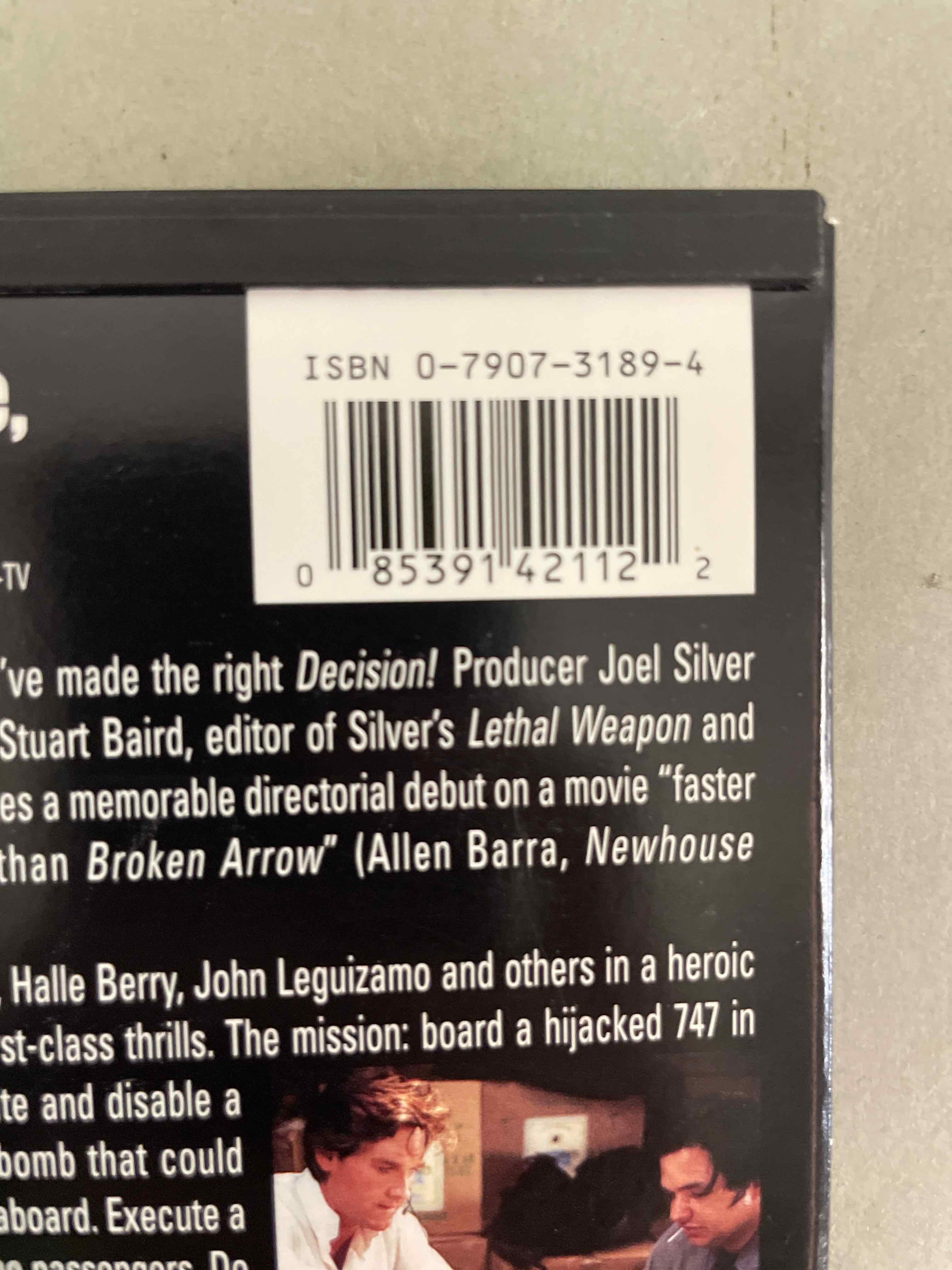 Warner Bros Executive Decision DVD
