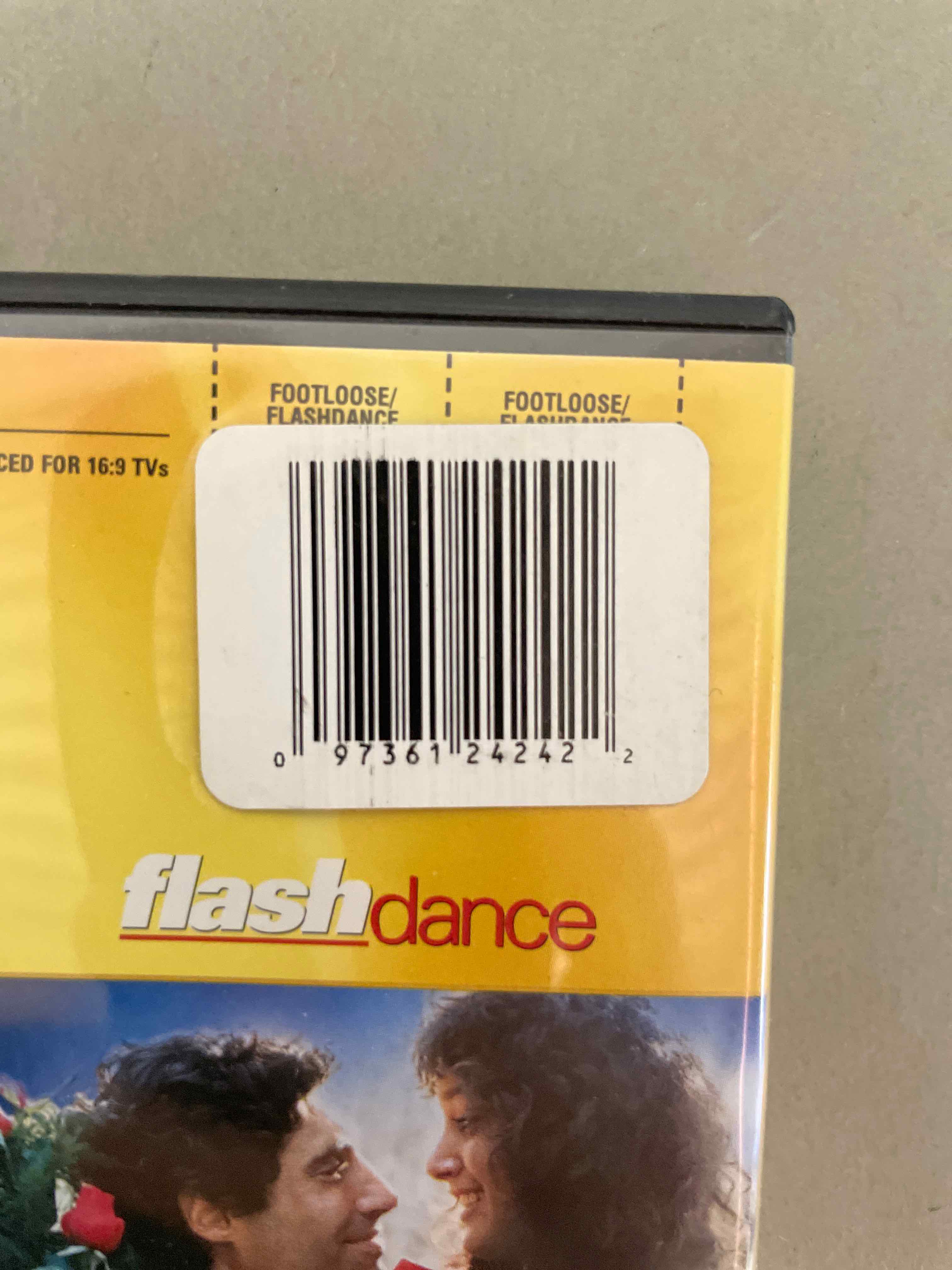 Paramount Pictures Yellow DVD Double Feature Flashdance Footloose