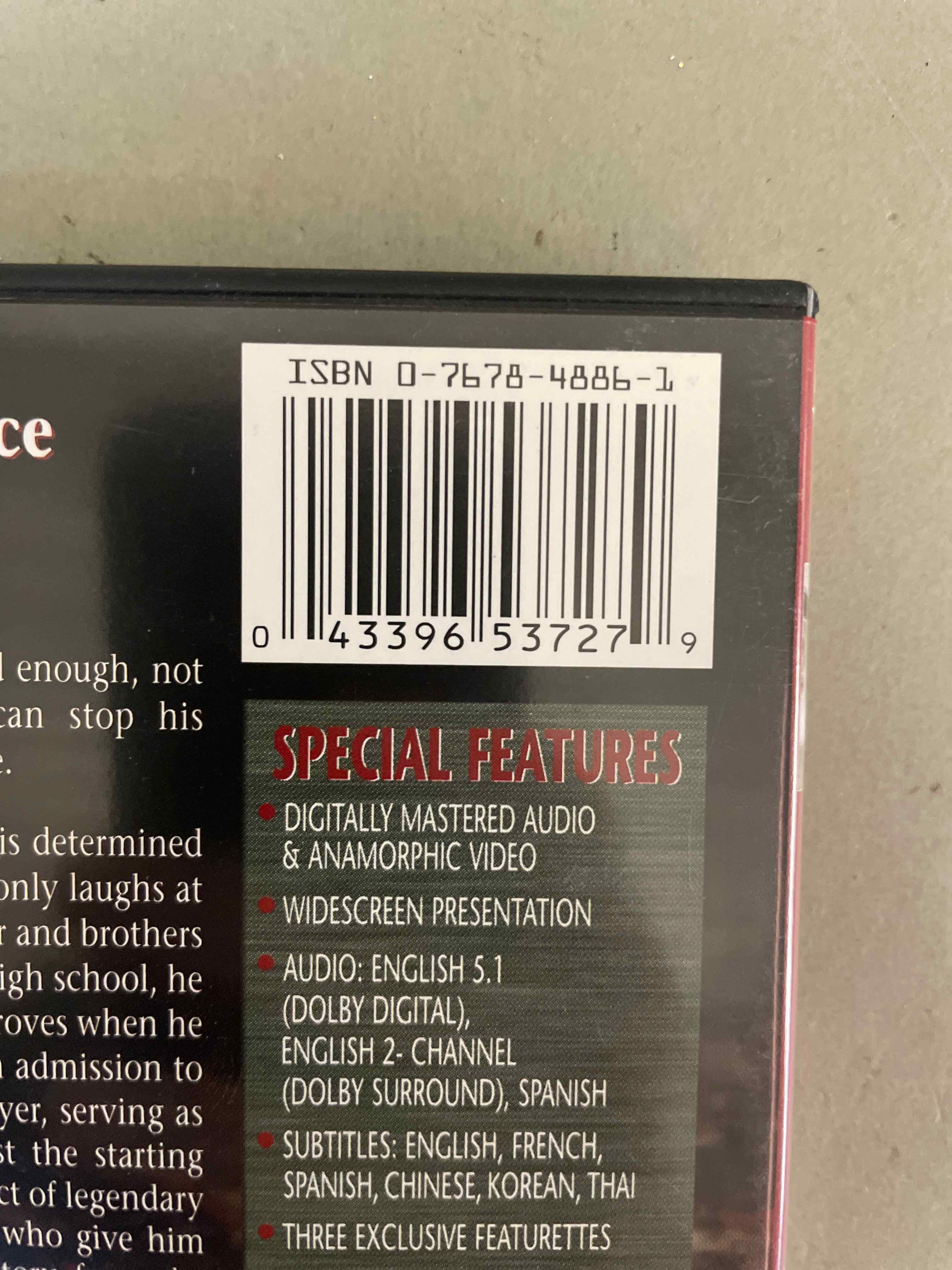 Rudy Special Edition DVD