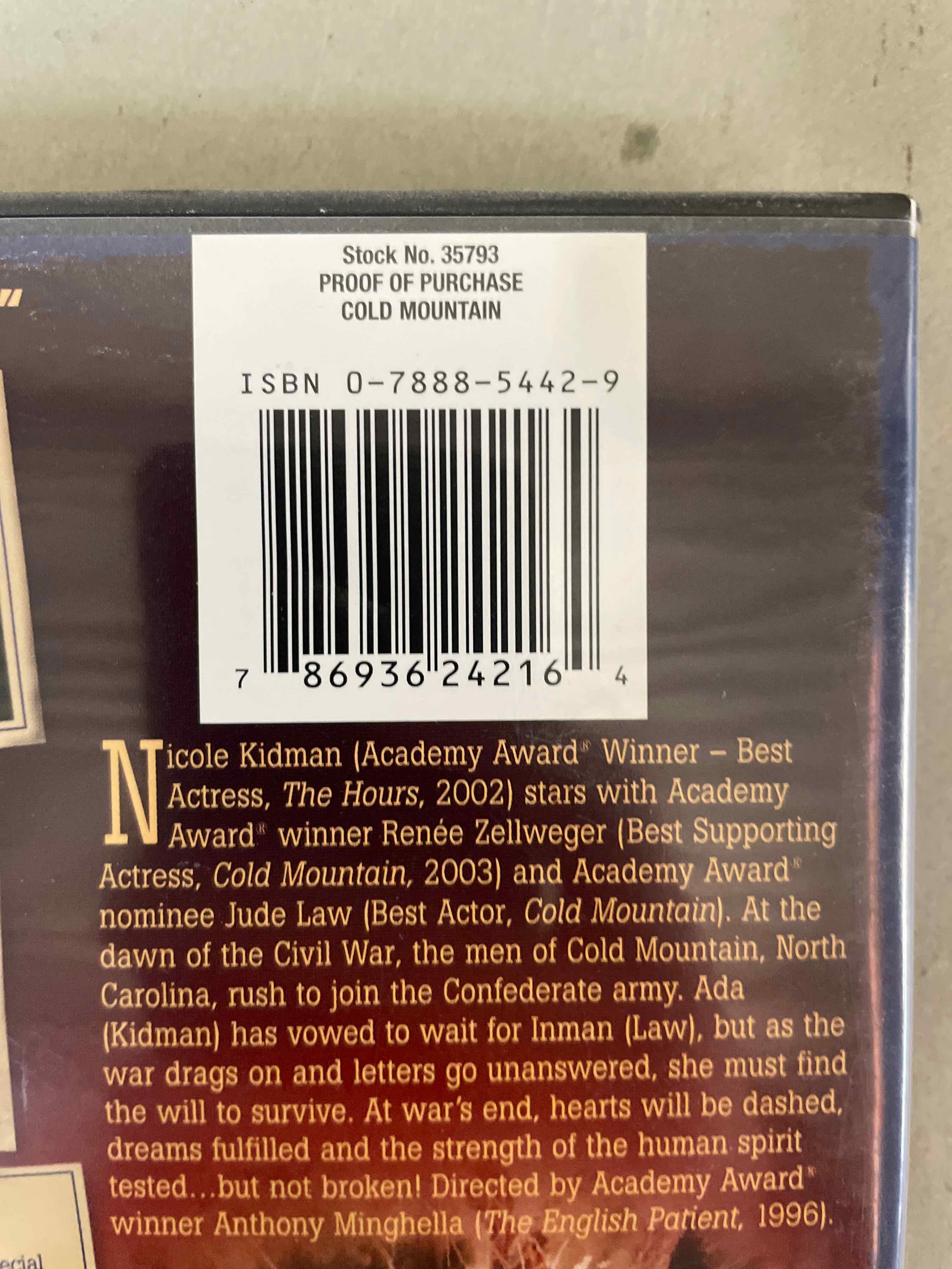 Cold Mountain Collector's Edition DVD