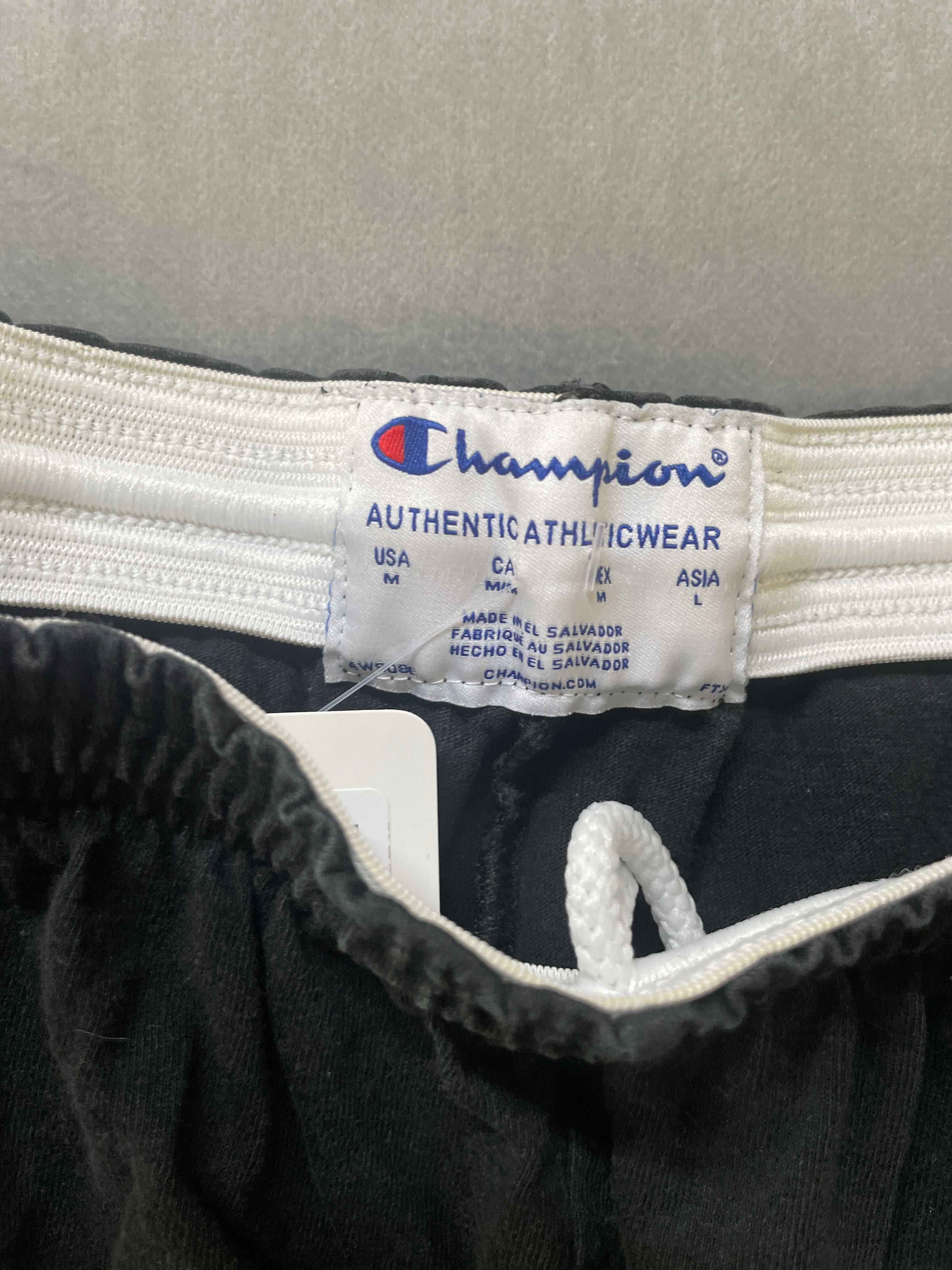 Champion Black Athletic Cotton Shorts Medium