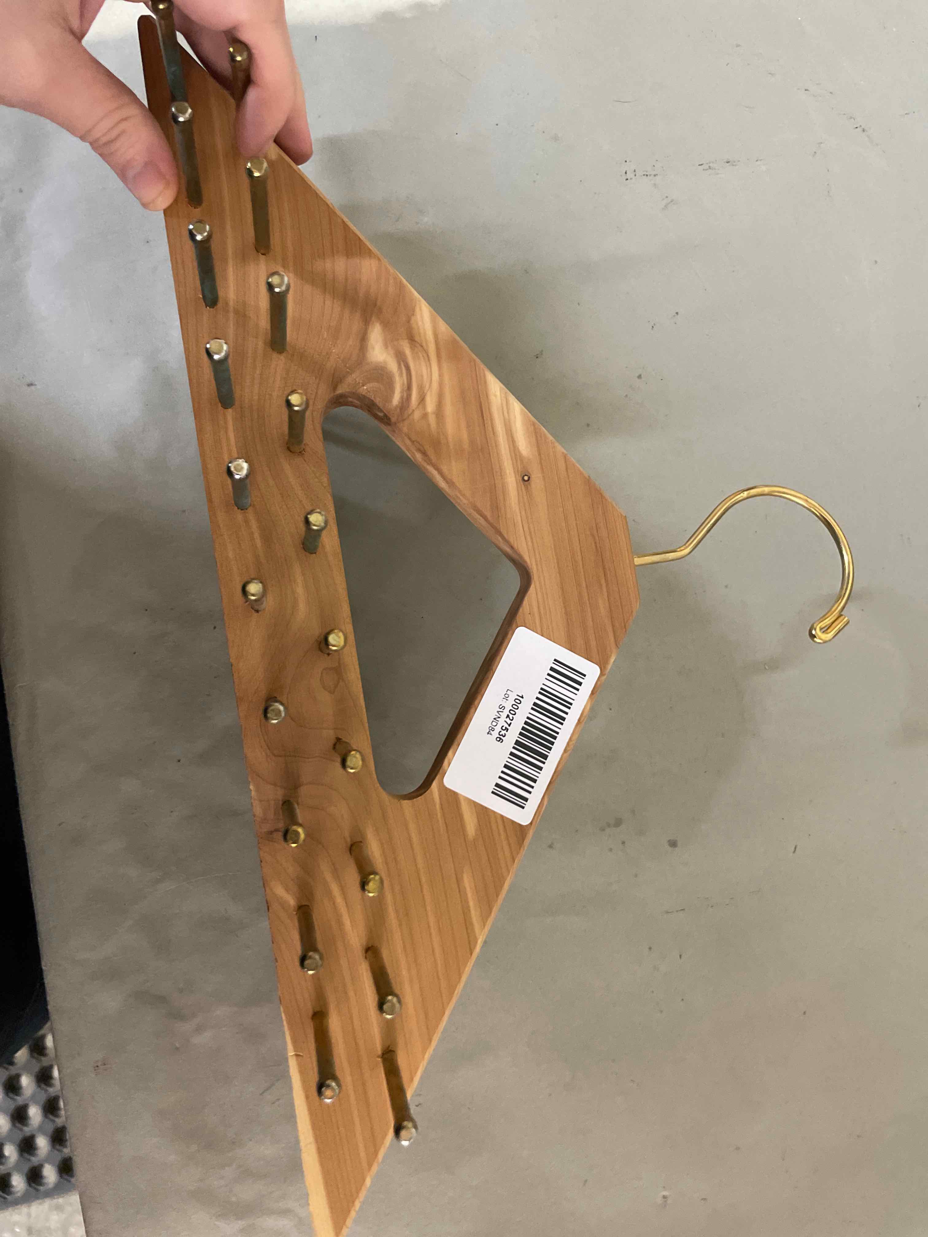 Wooden Tie Rack