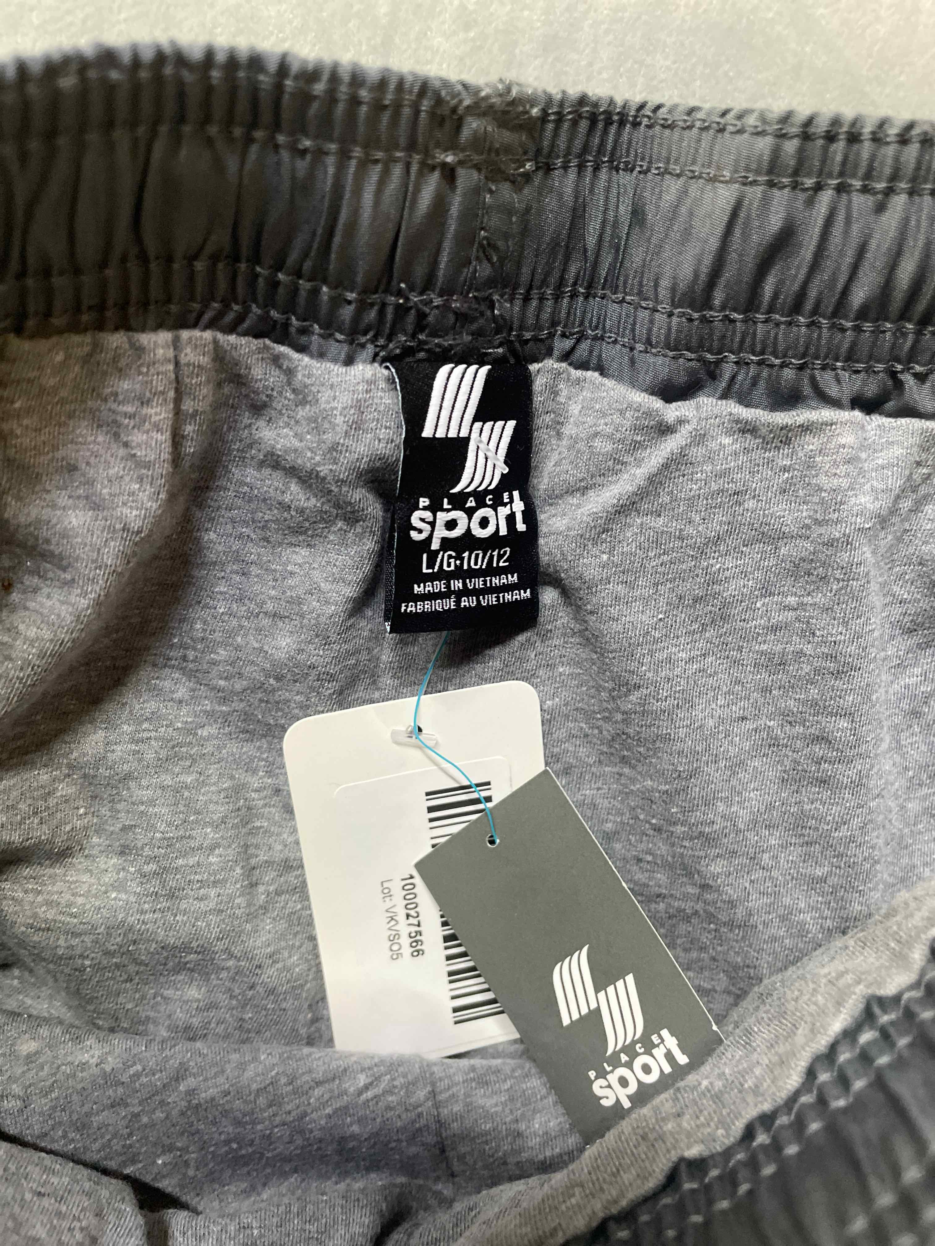 Place Sport Gray polyester Athletic Pants size 10/12 NWT