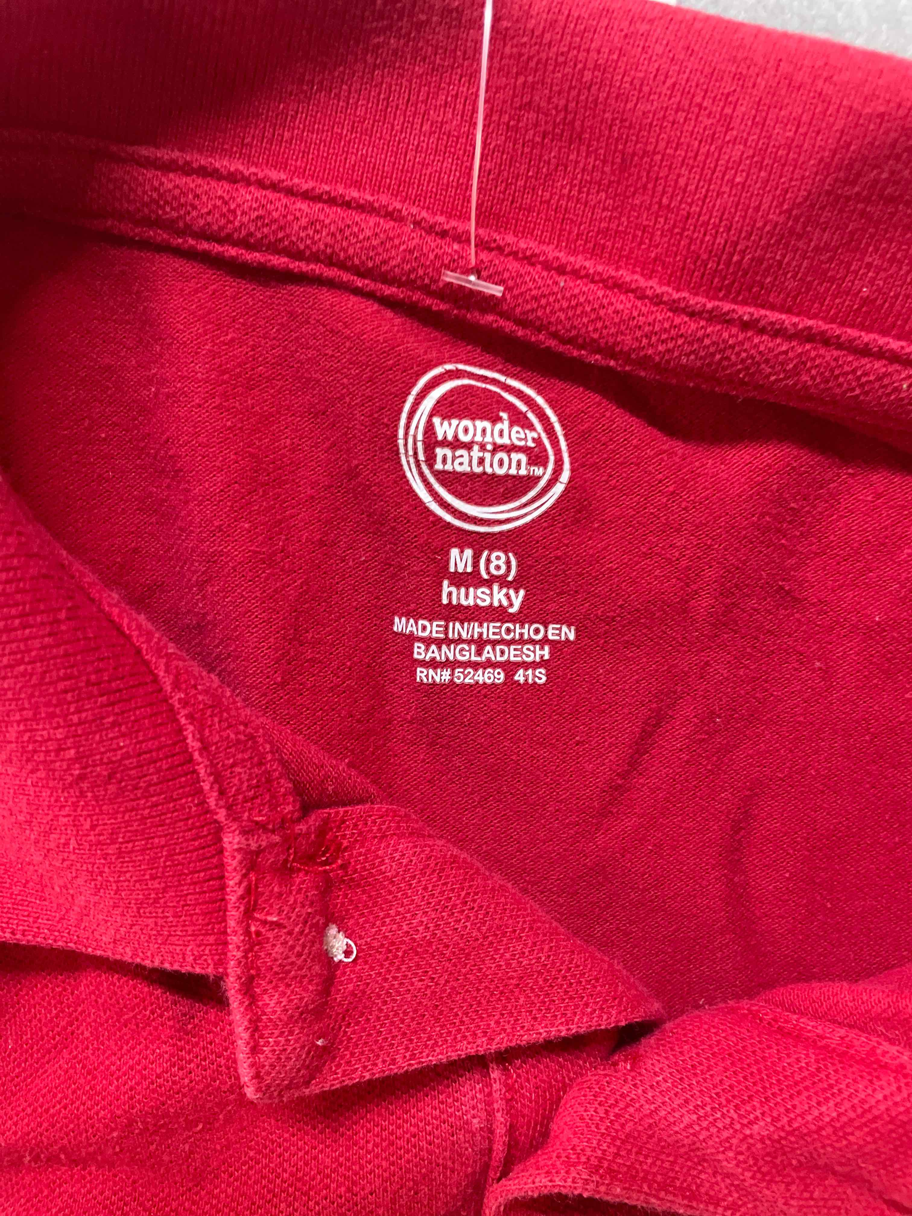 Wonder Nation red polo shirt shirt size 8