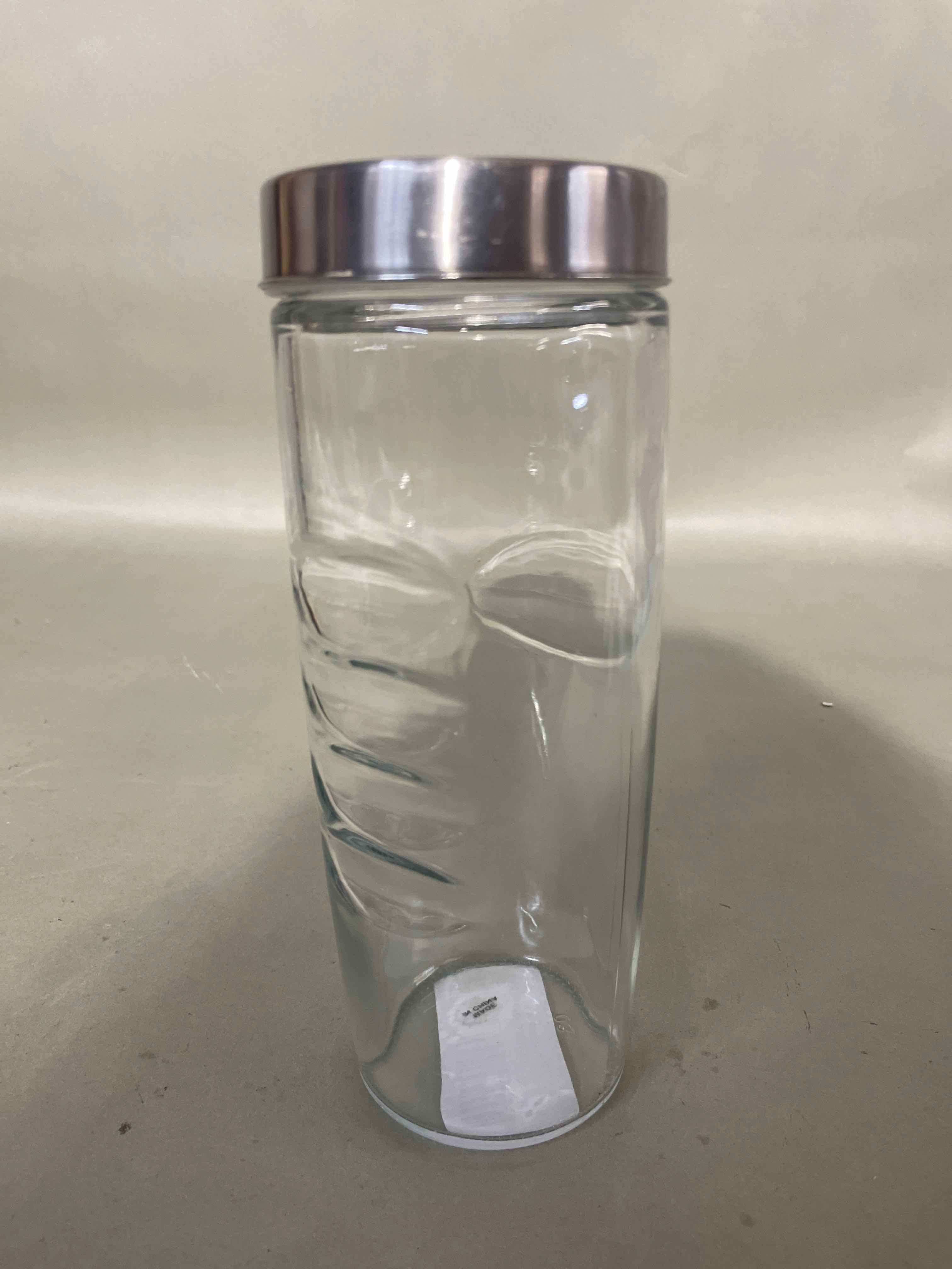 Clear Glass Storage Jar