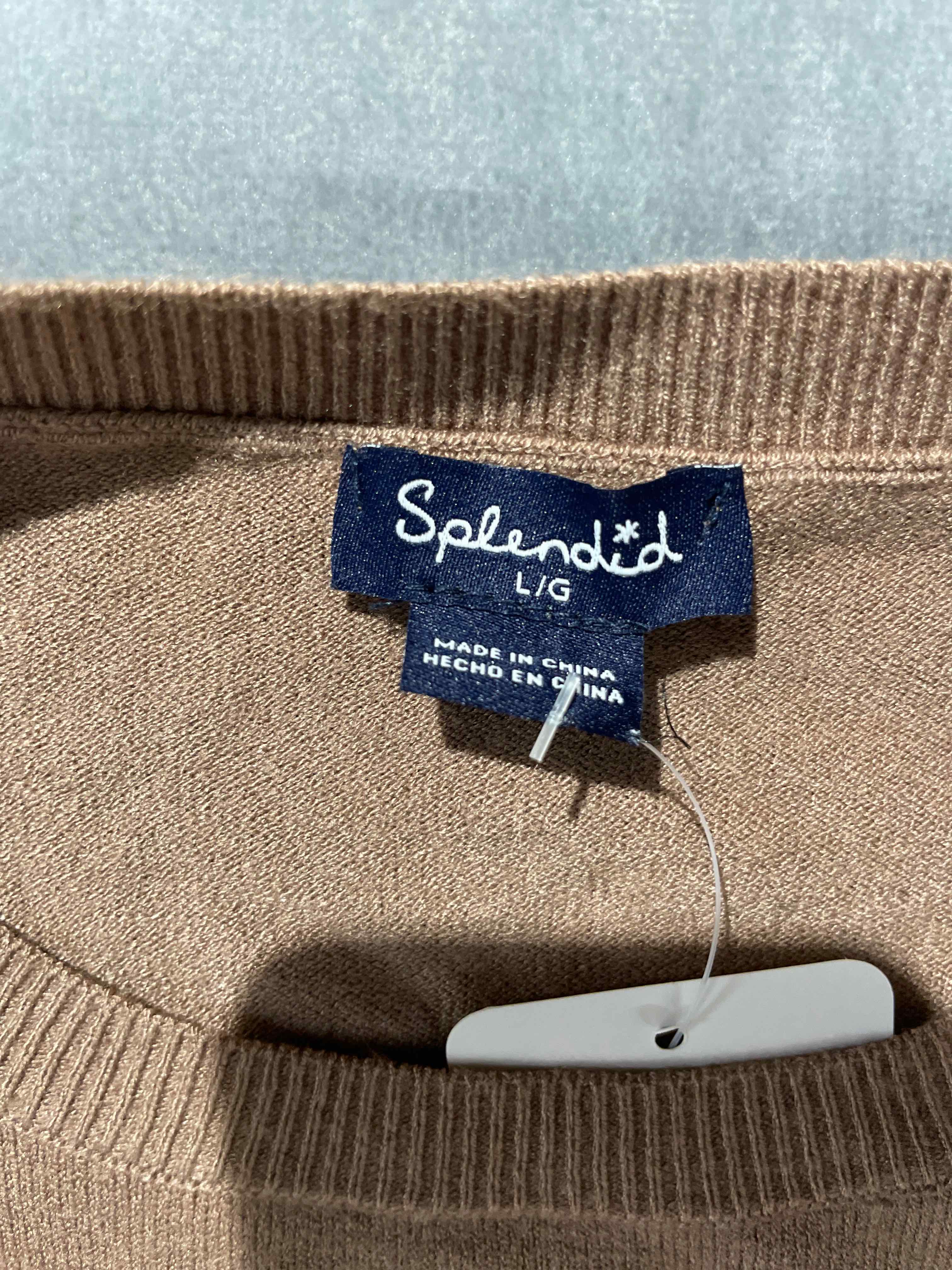 Splendid Brown Viscose Blend Sweater Large