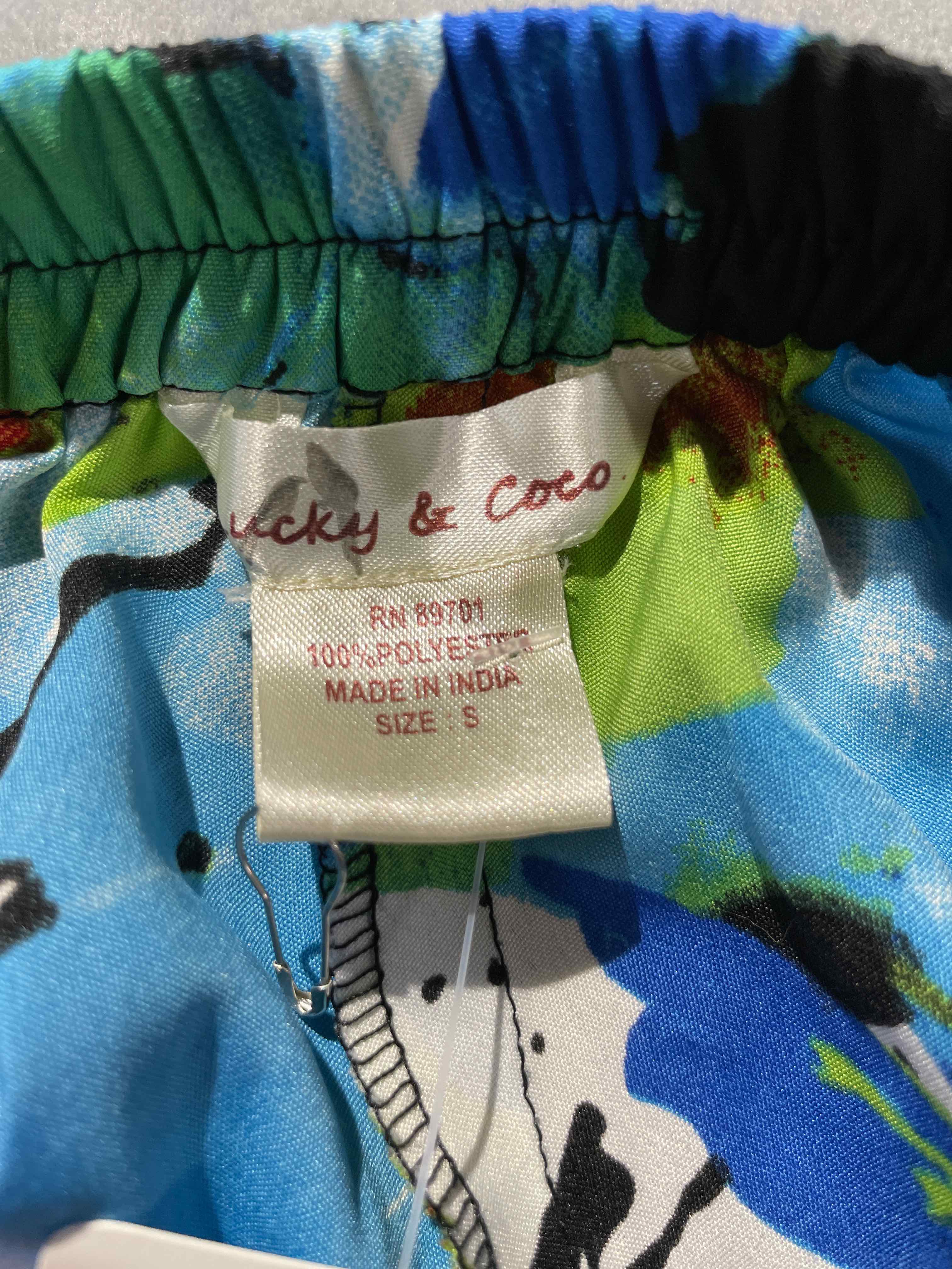 Lucky & Coco Multicolor Polyester Skirt Small