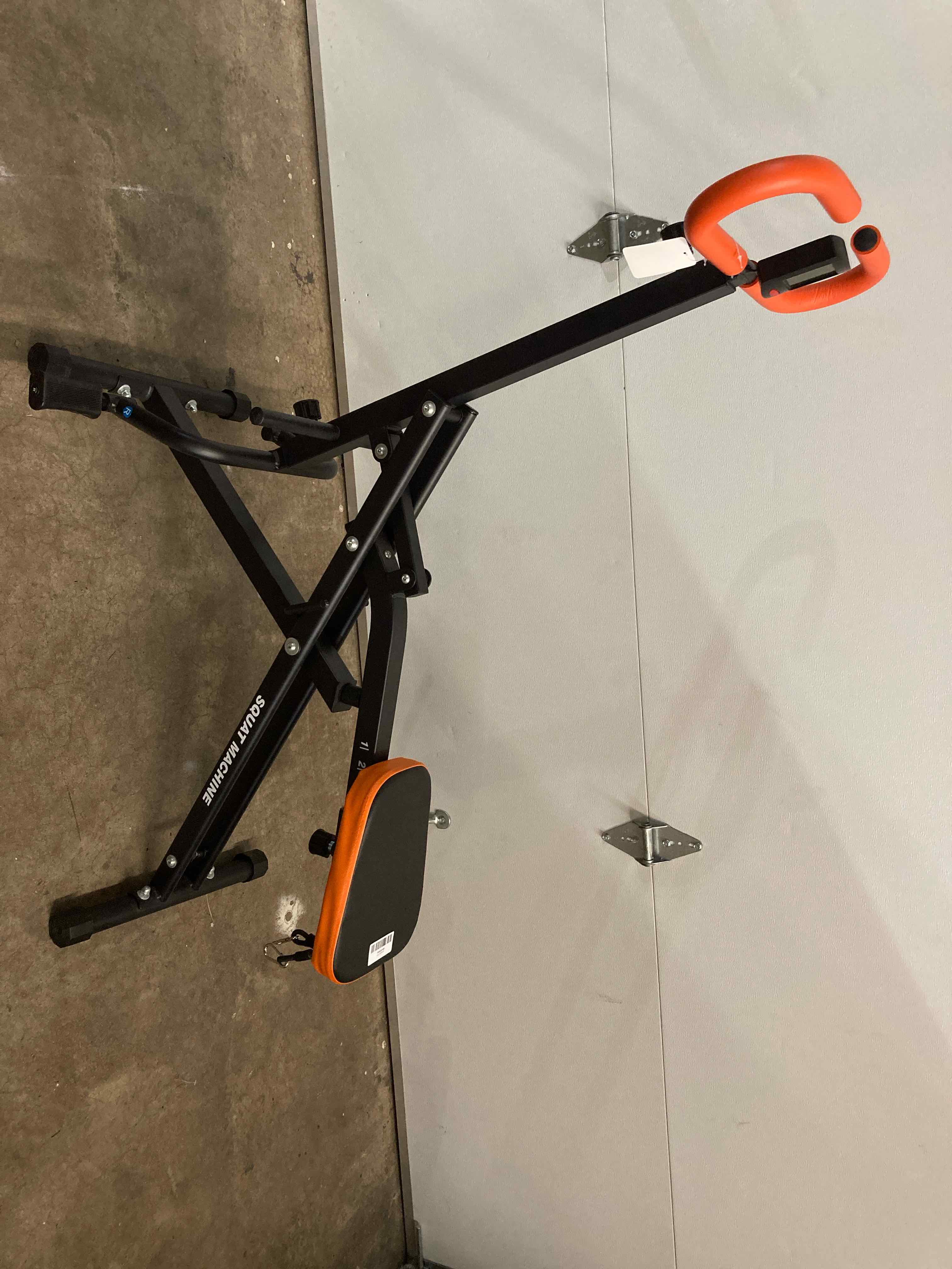 Rowing Machine Black Orange Fitness Equipment