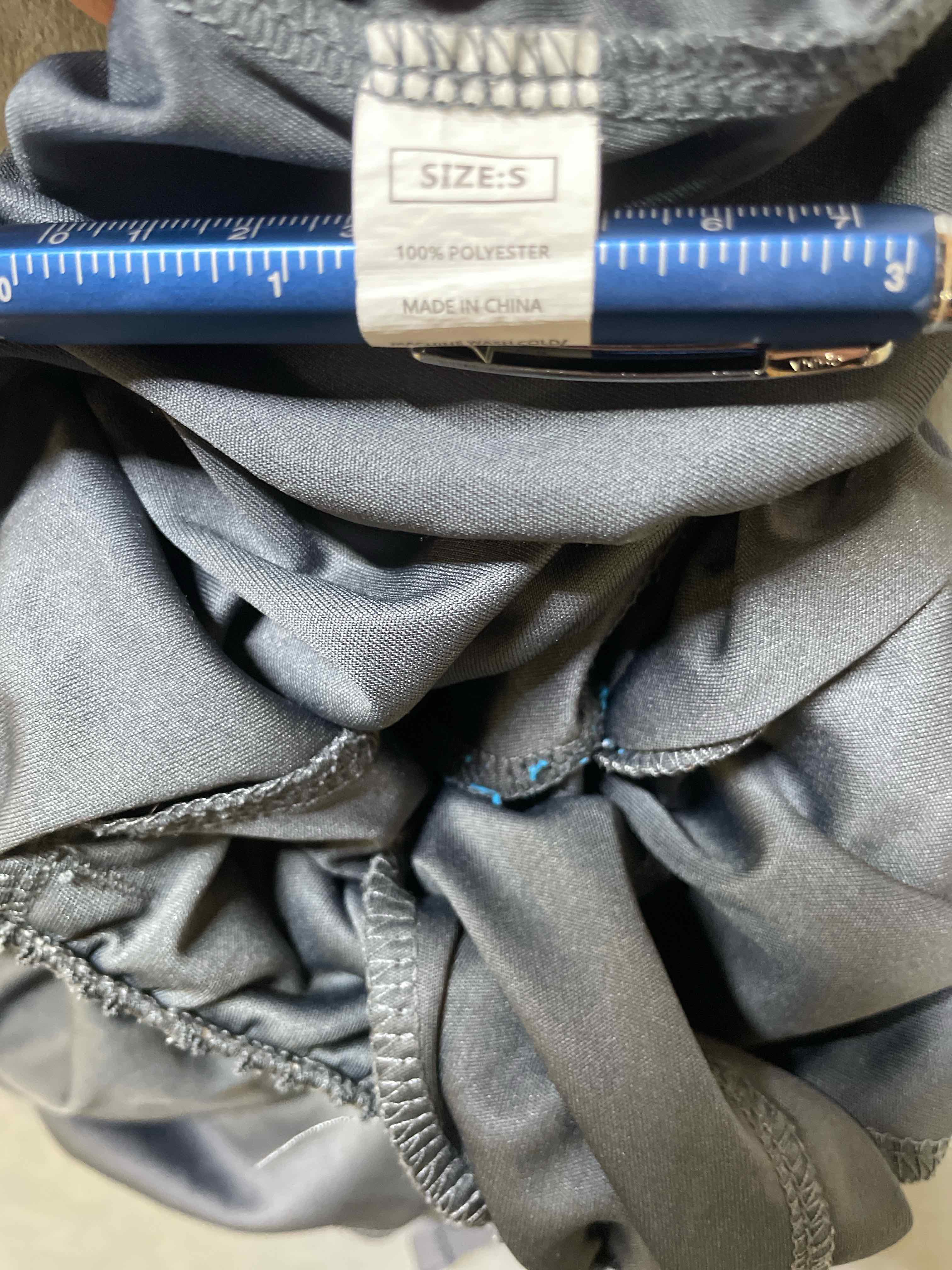 Gray polyester blend athletic shorts size small