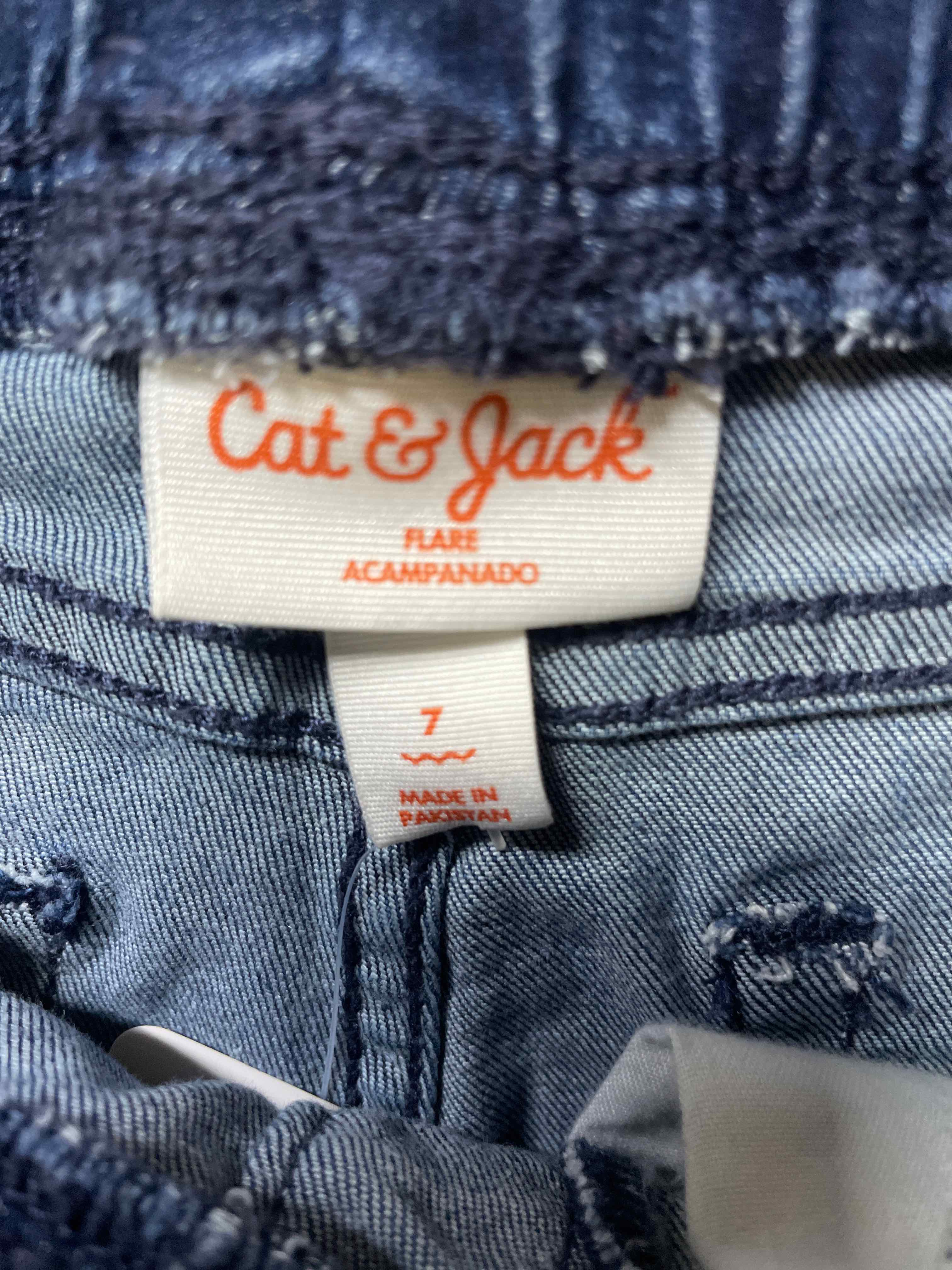 Cat & Jack Blue cotton blend Flared jeans size 7
