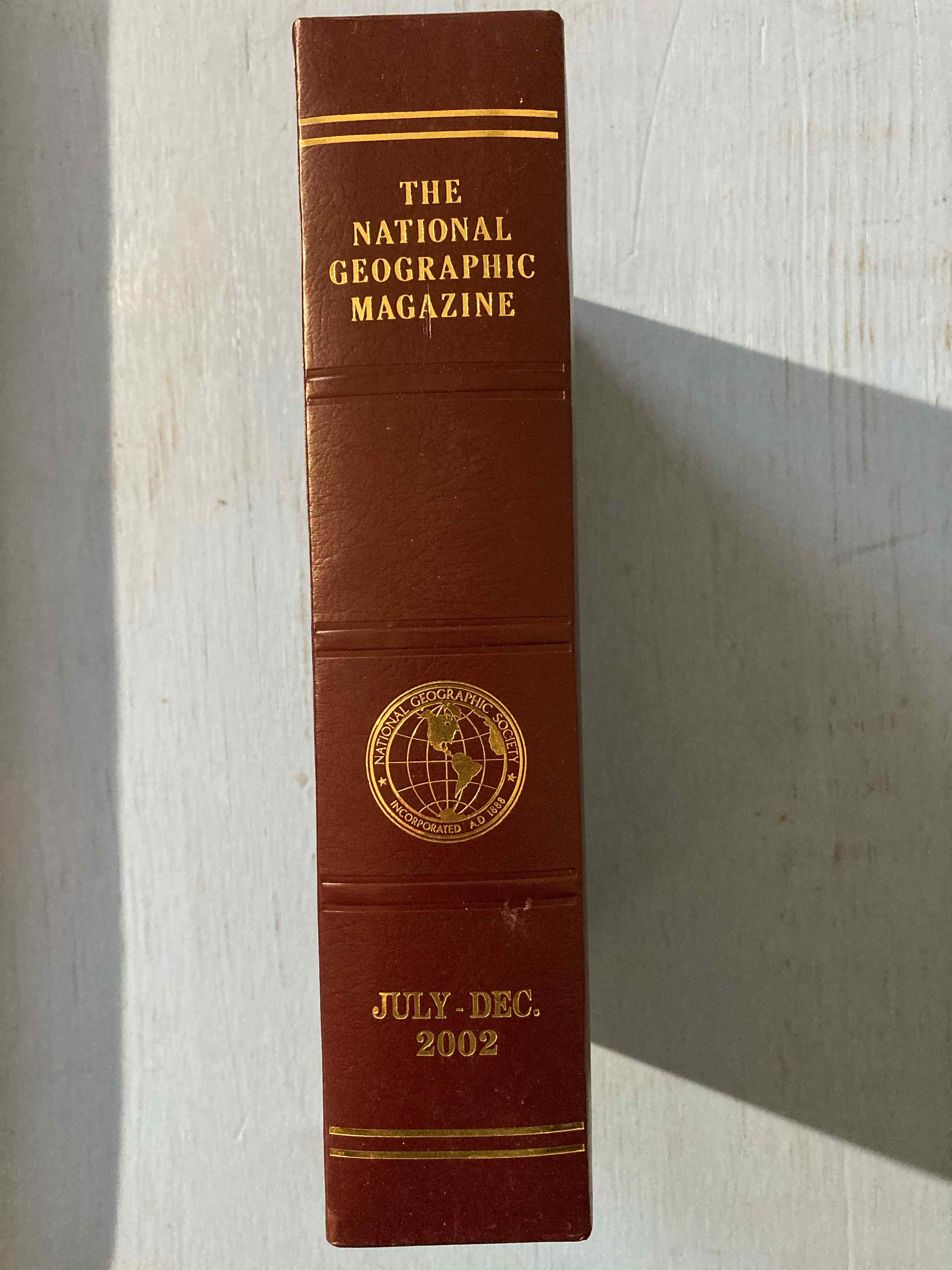 National Geographic Brown Bound Magazine Collection July - December 2002