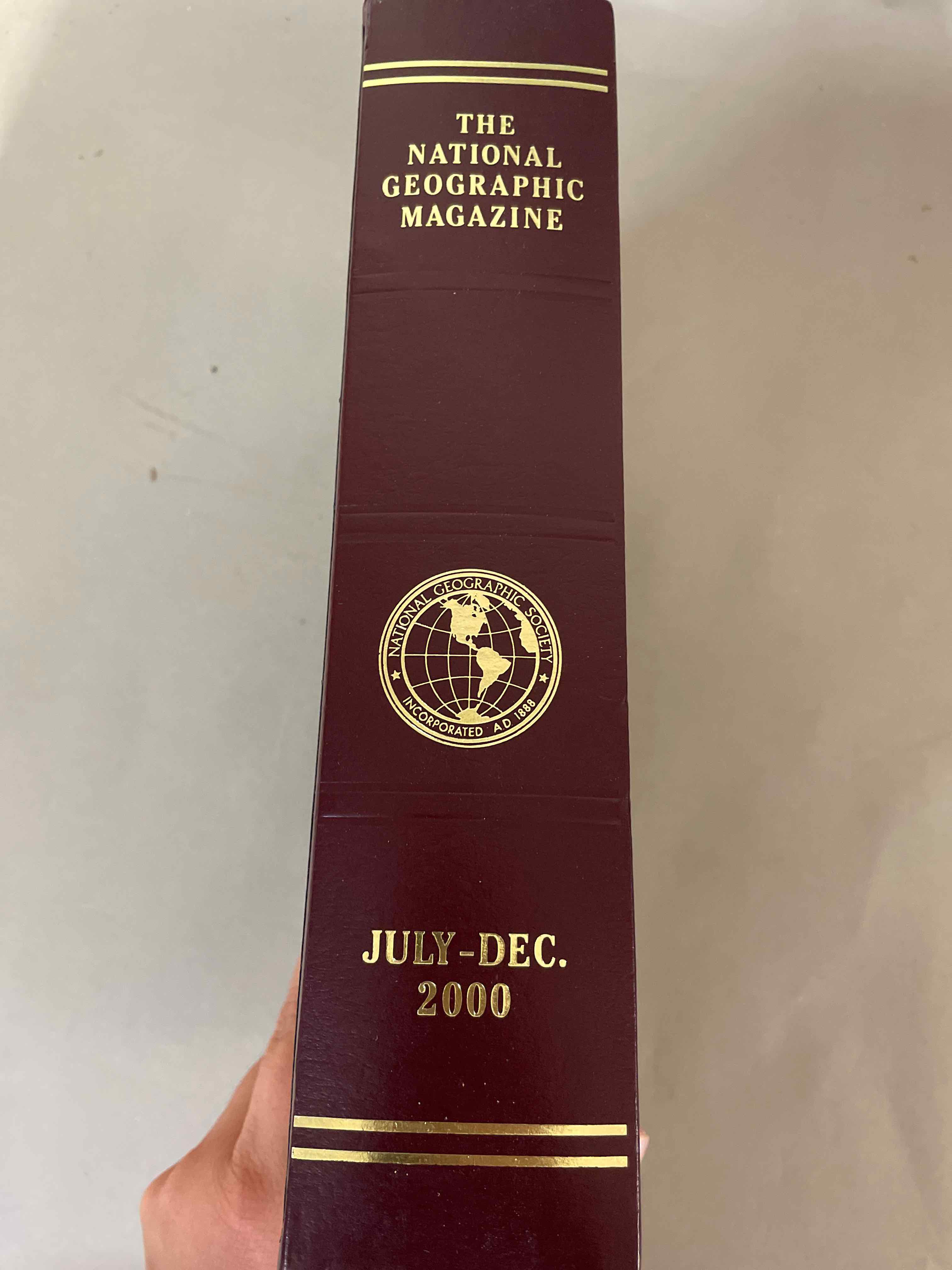 National Geographic Maroon Binder Collection July-Dec 2000
