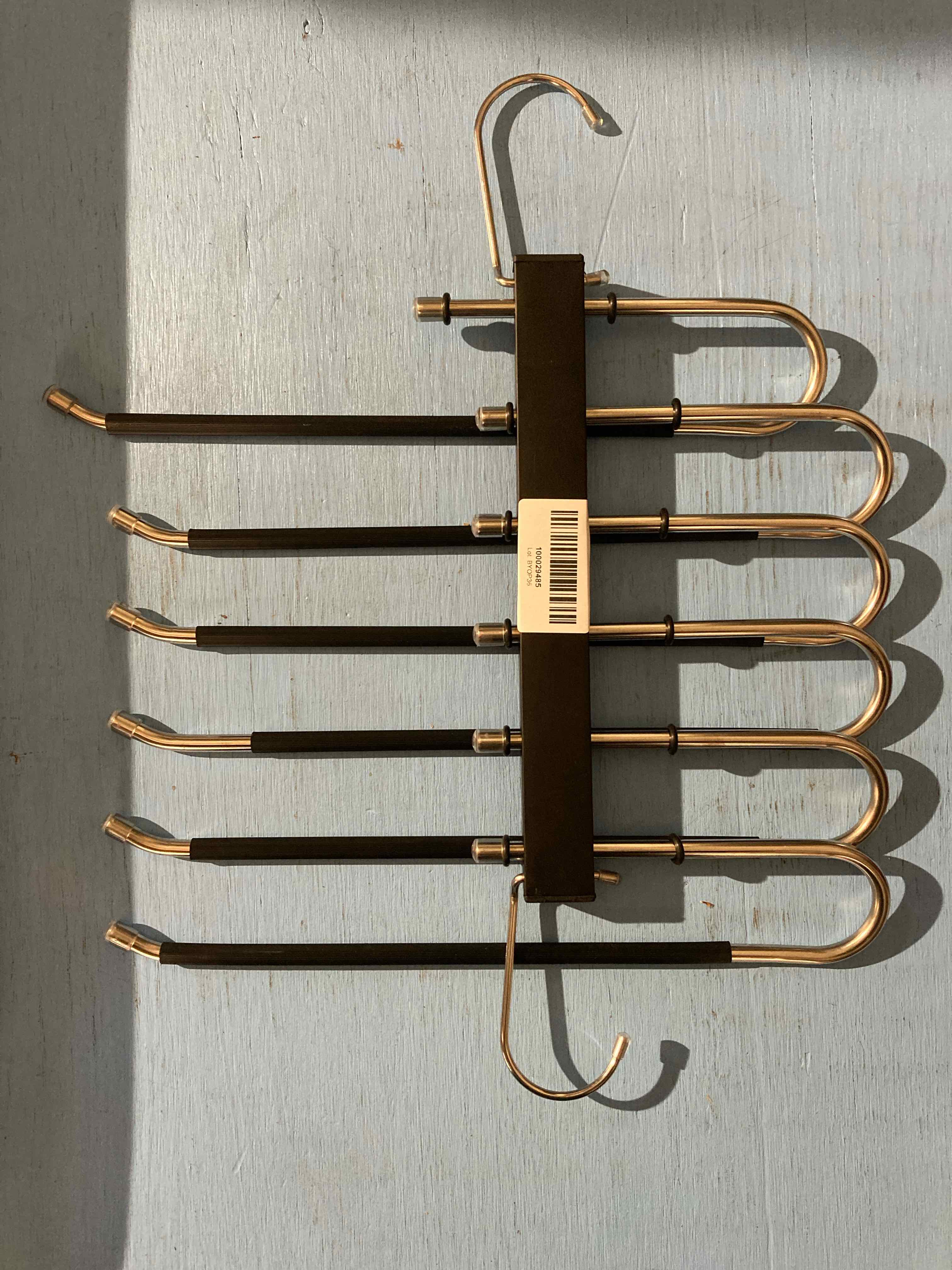 Black Gold Metallic Hook Rack