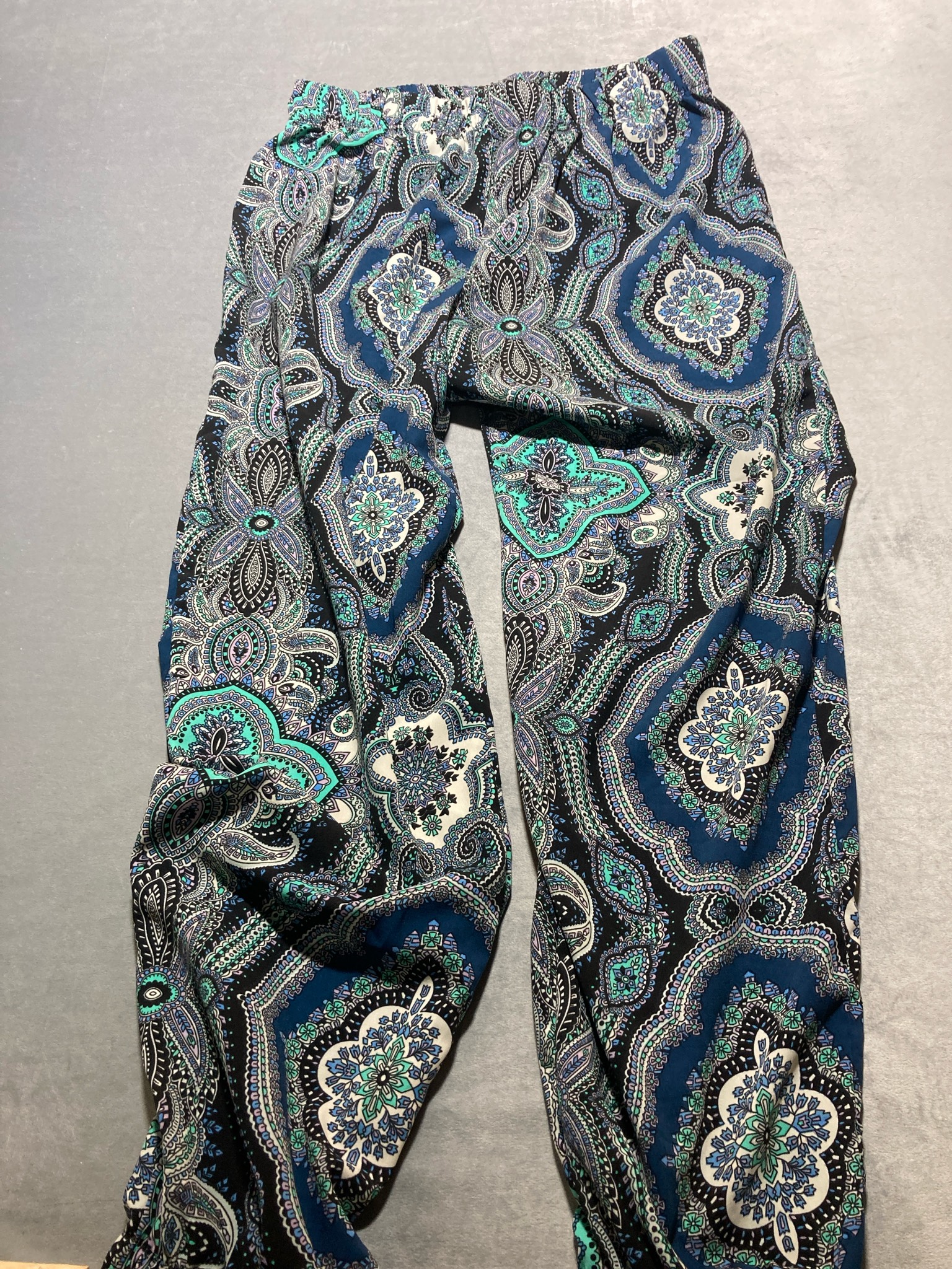 Teal Paisley Lounge Pants