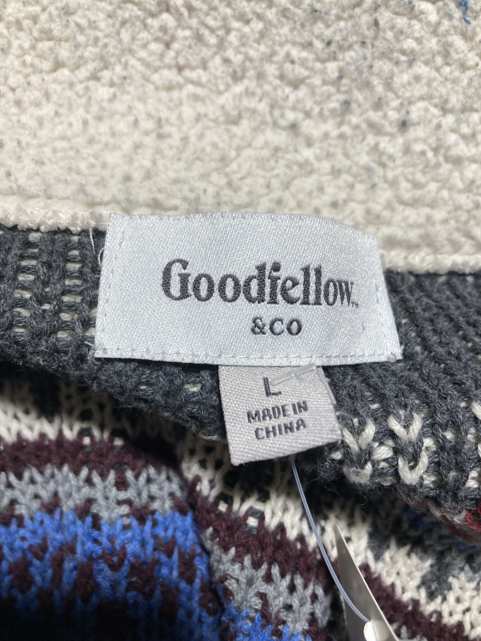 Goodfellow & co Gray Knitted Cardigan Size L