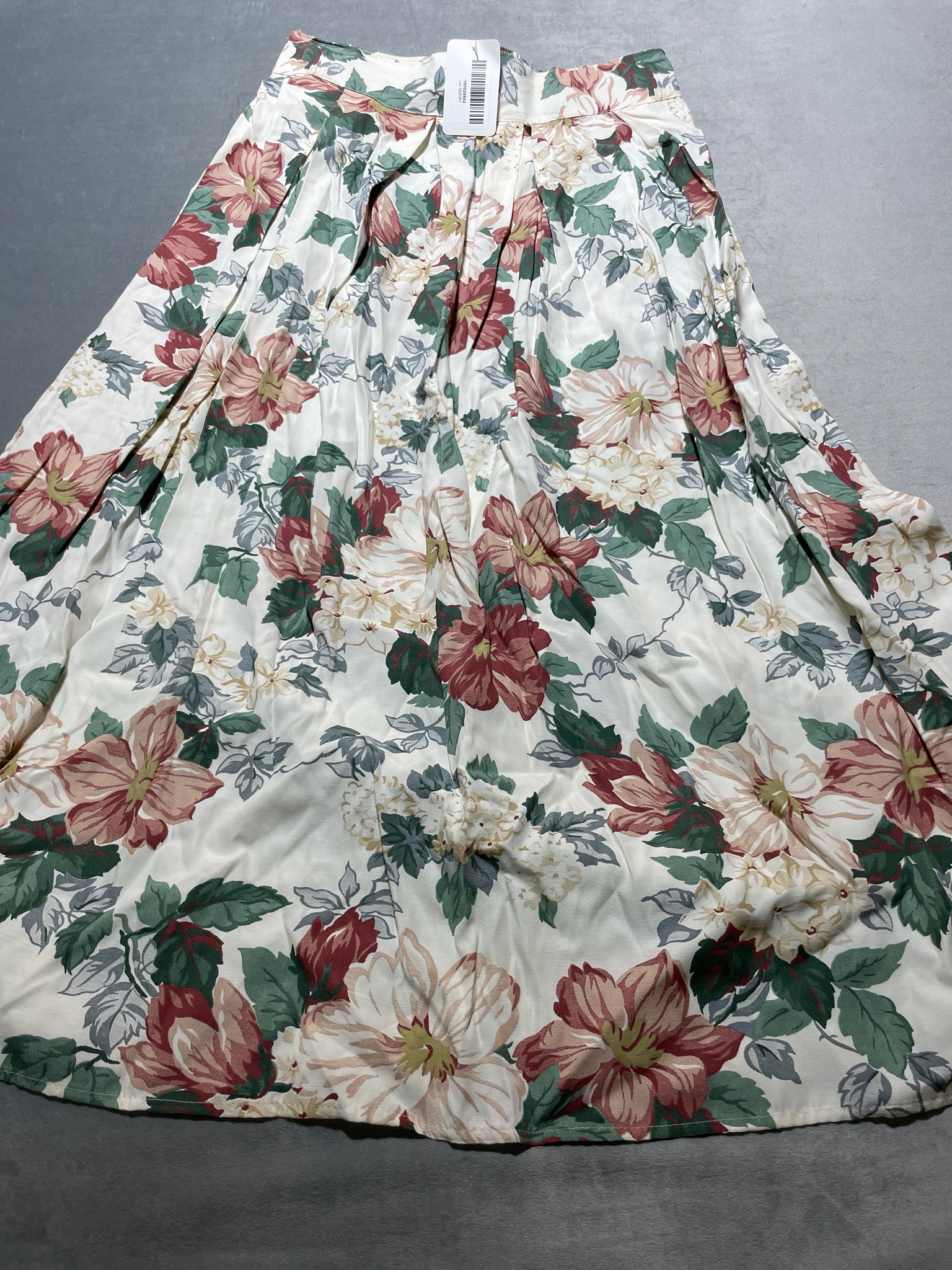 Fritzi Cream Floral Woven Skirt